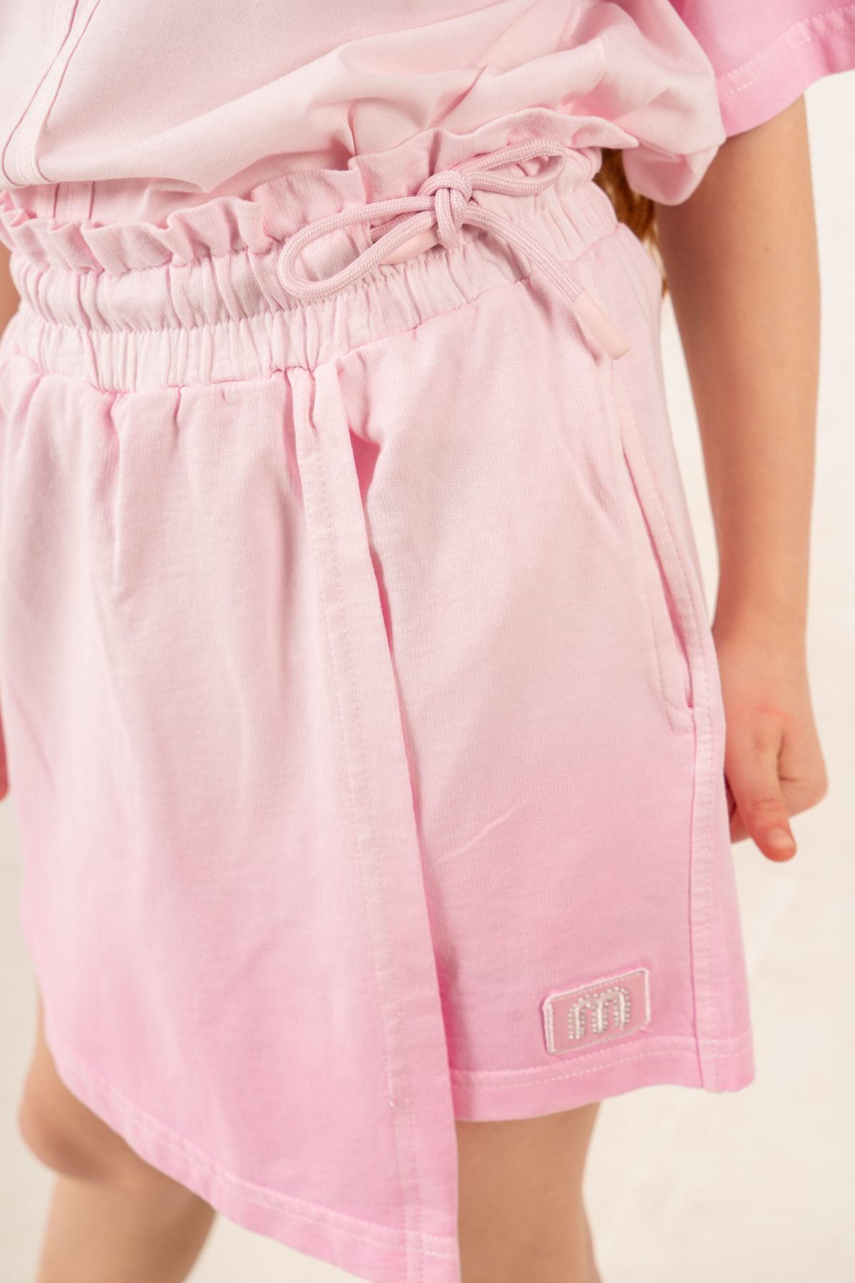 9-15 Yaş Prime New Kız Çocuk Şort Etekli Takım-Şeker Pembe