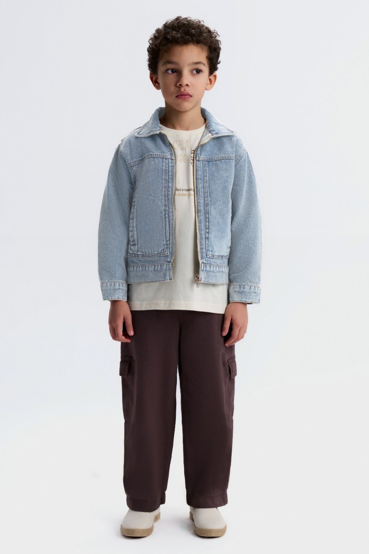 4-8 Yaş Calm Brave Erkek Çocuk 3'Lü Takım-Mavi