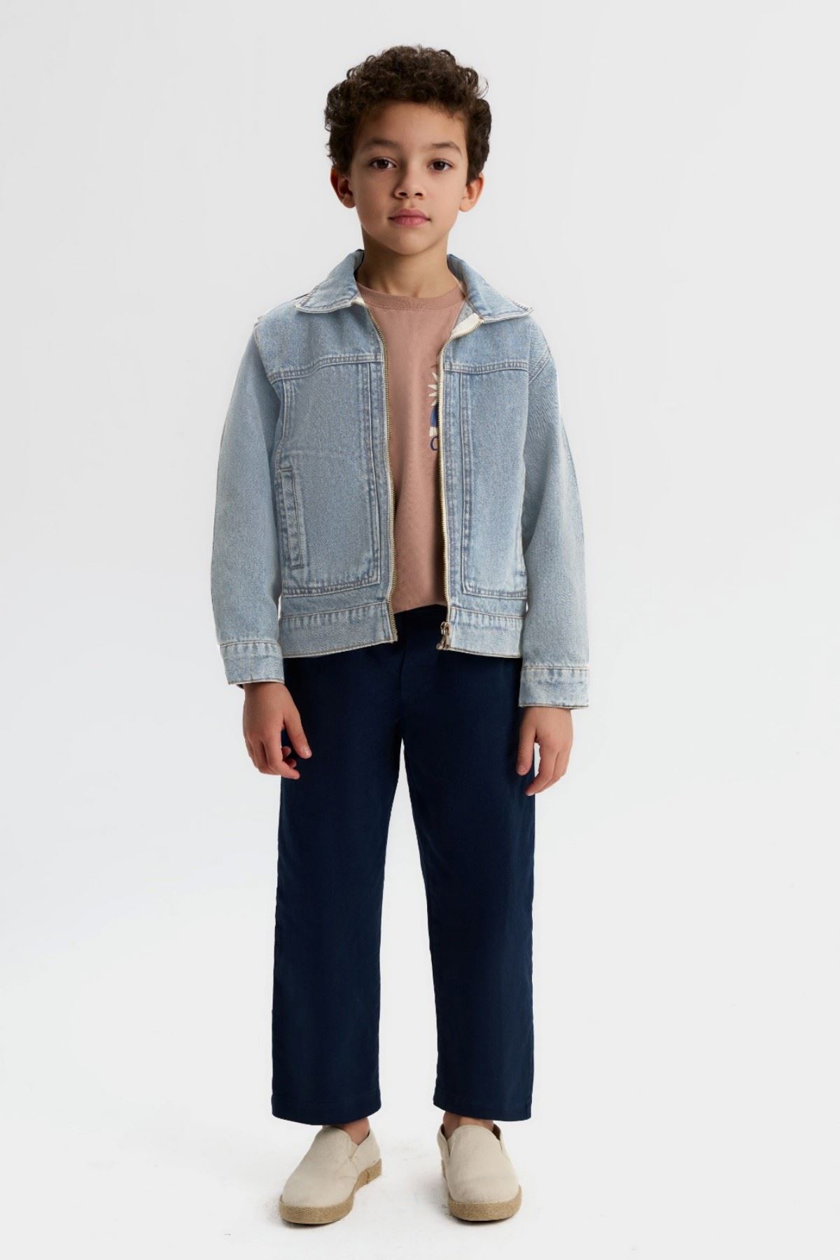 4-8 Yaş Calm Brave Erkek Çocuk 3'Lü Takım-Mavi