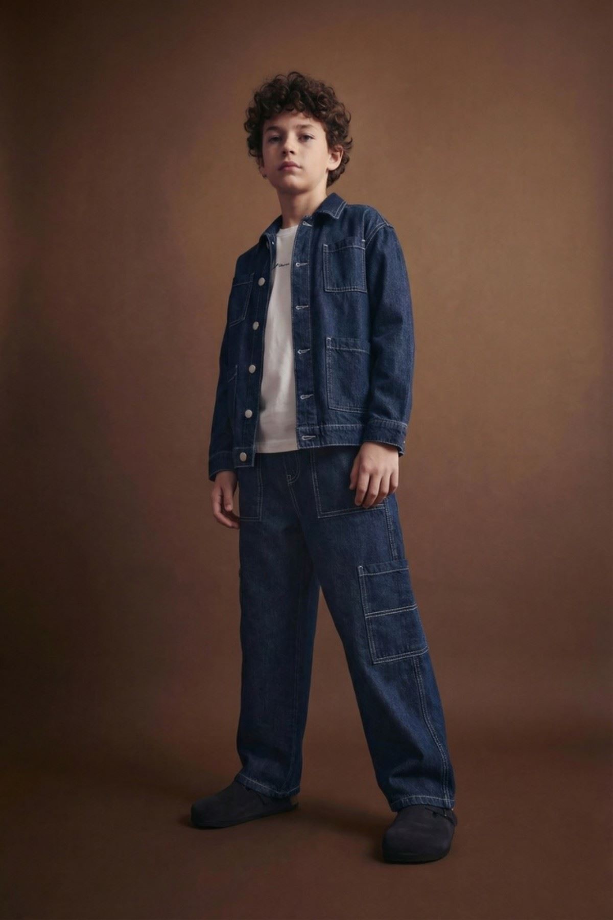 9-14 Yaş Michigon Cool Erkek Çocuk 3'Lü Takım-İndigo