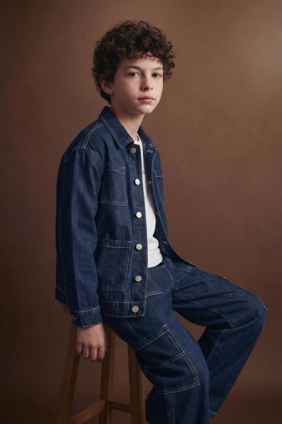 9-14 Yaş Michigon Cool Erkek Çocuk 3'Lü Takım-İndigo