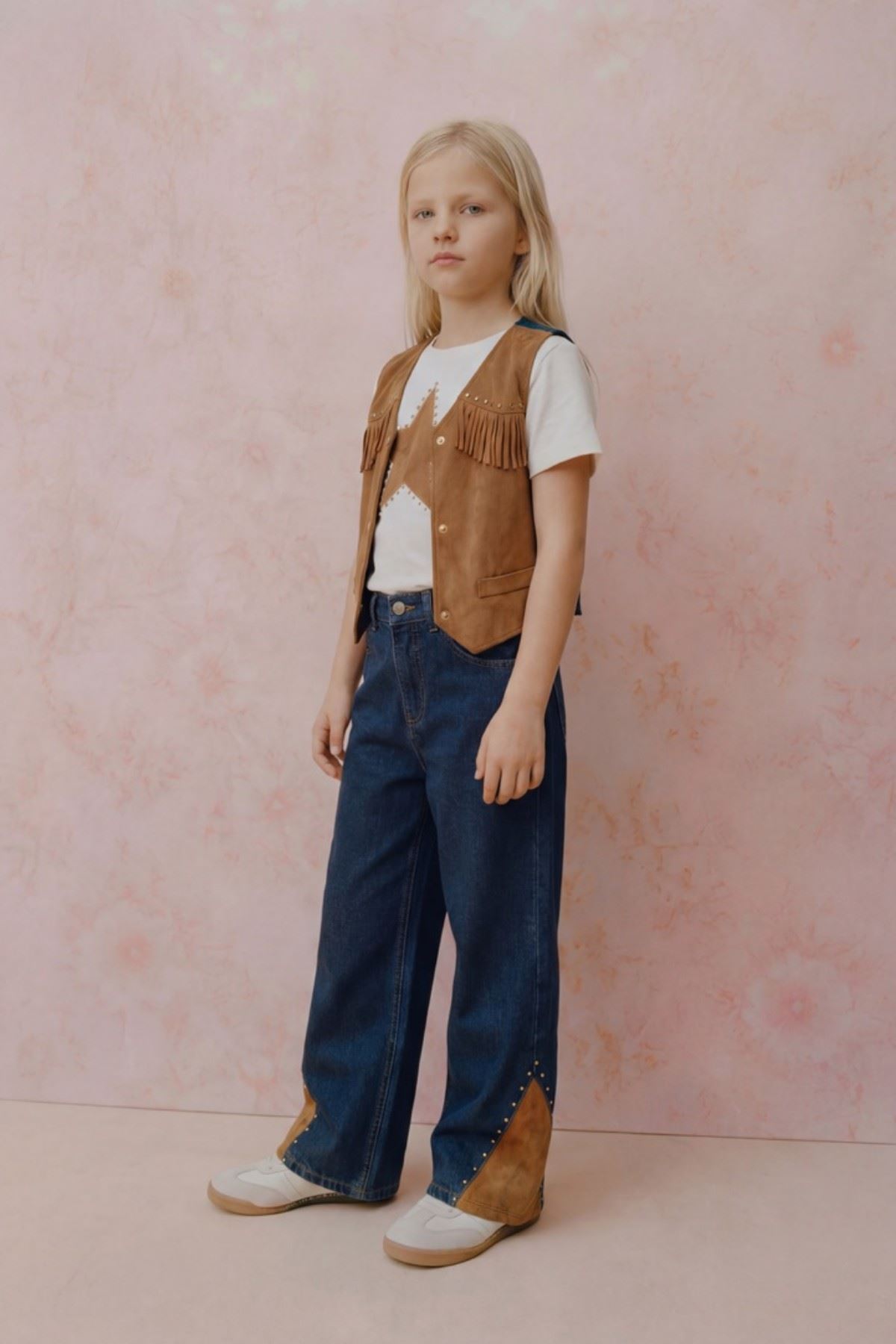 9-14 Yaş Cowelo Mussness Kız Çocuk 3'Lü Takım-Mocca