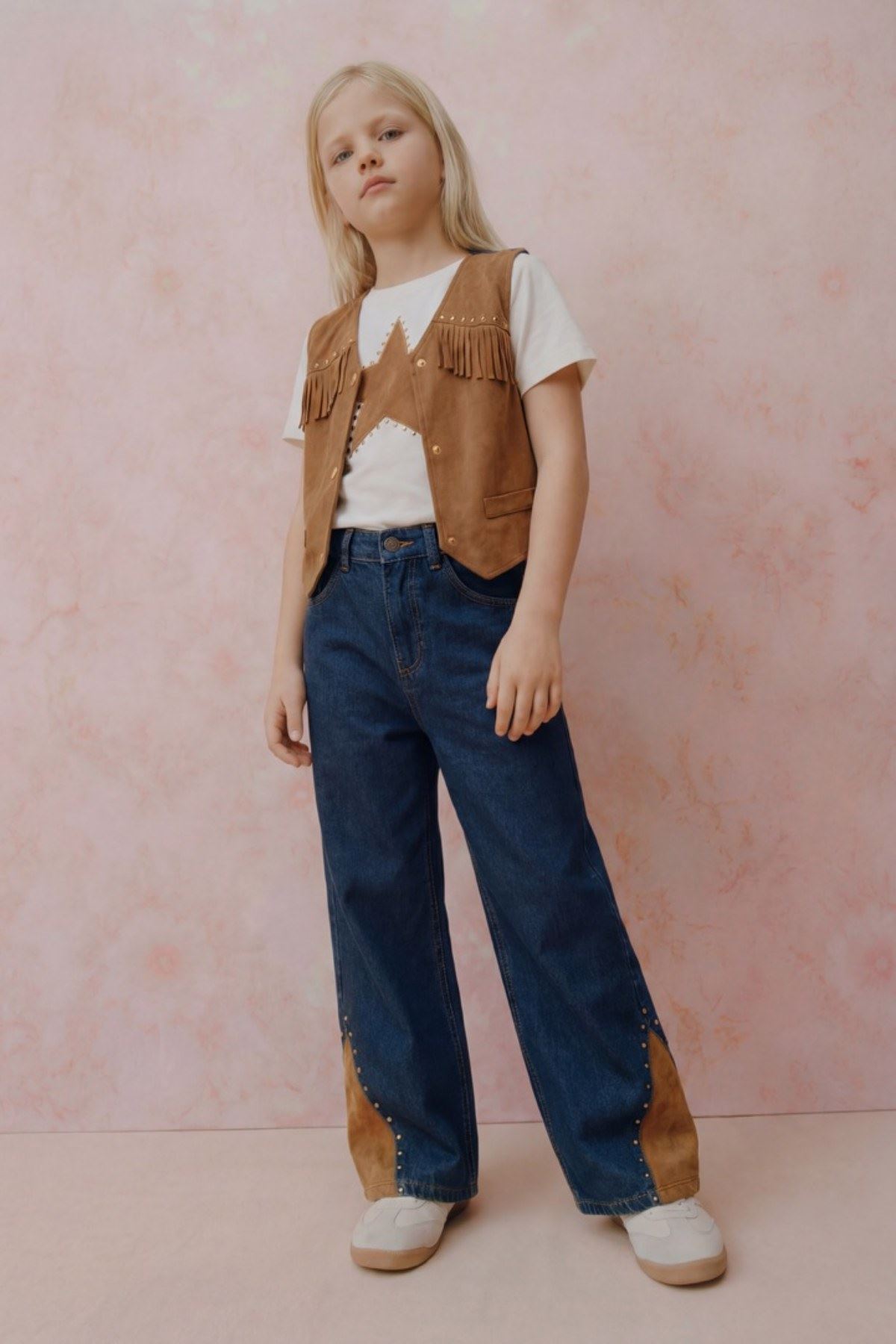 9-14 Yaş Cowelo Mussness Kız Çocuk 3'Lü Takım-Mocca