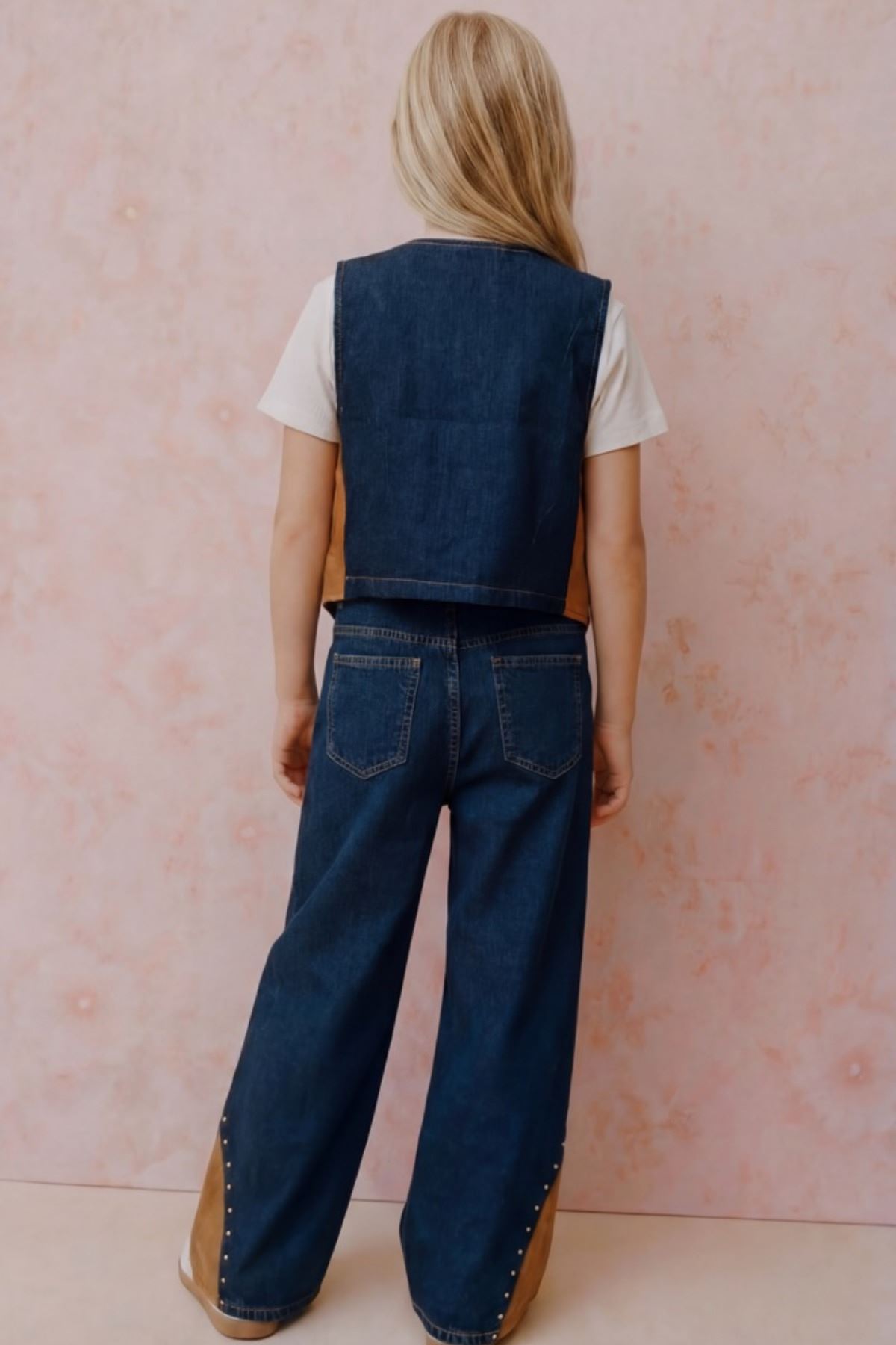 9-14 Yaş Cowelo Mussness Kız Çocuk 3'Lü Takım-Mocca