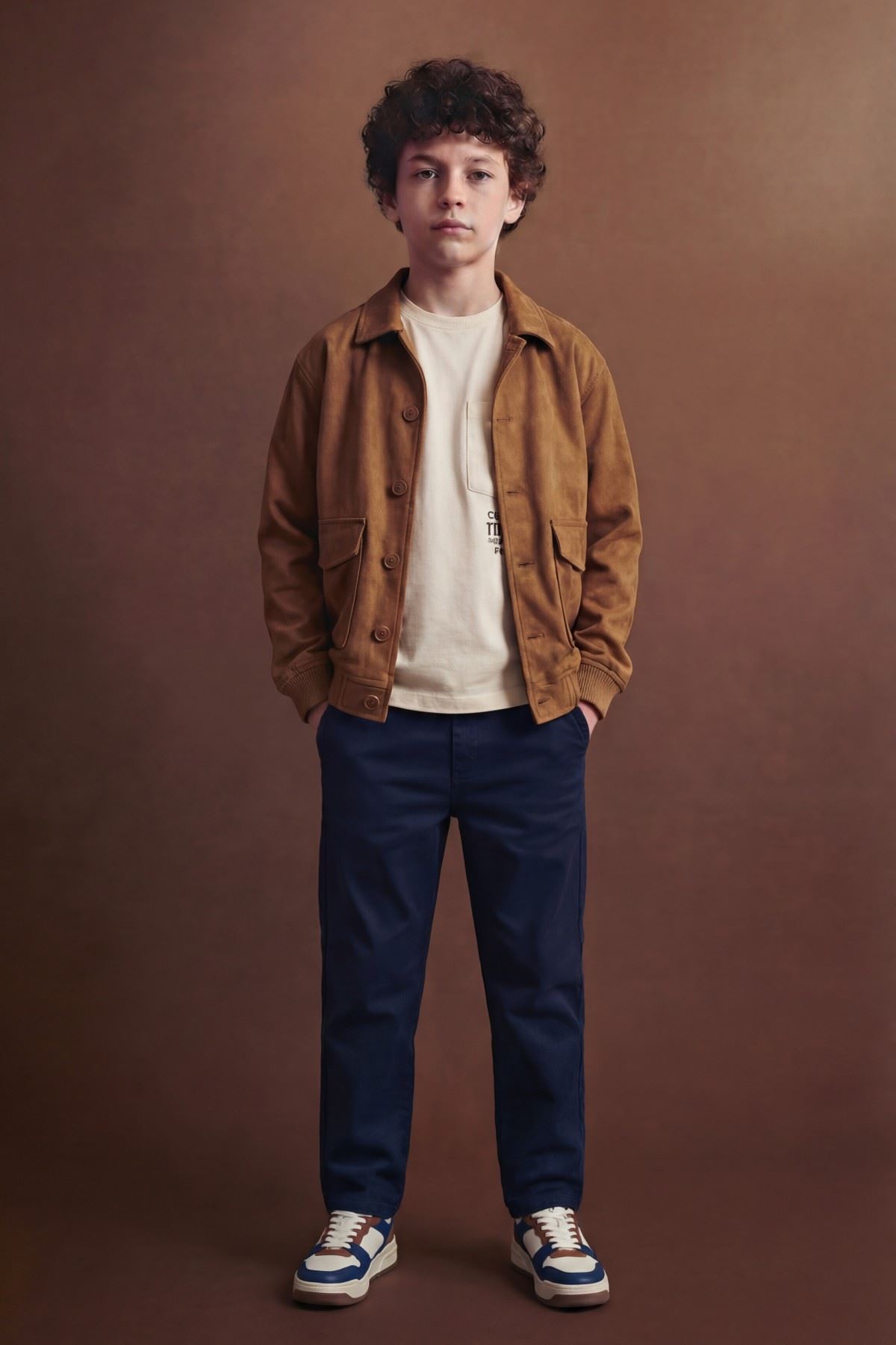 9-14 Yaş Boss Gentleman Erkek Çocuk 3'Lü Takım-Mocca