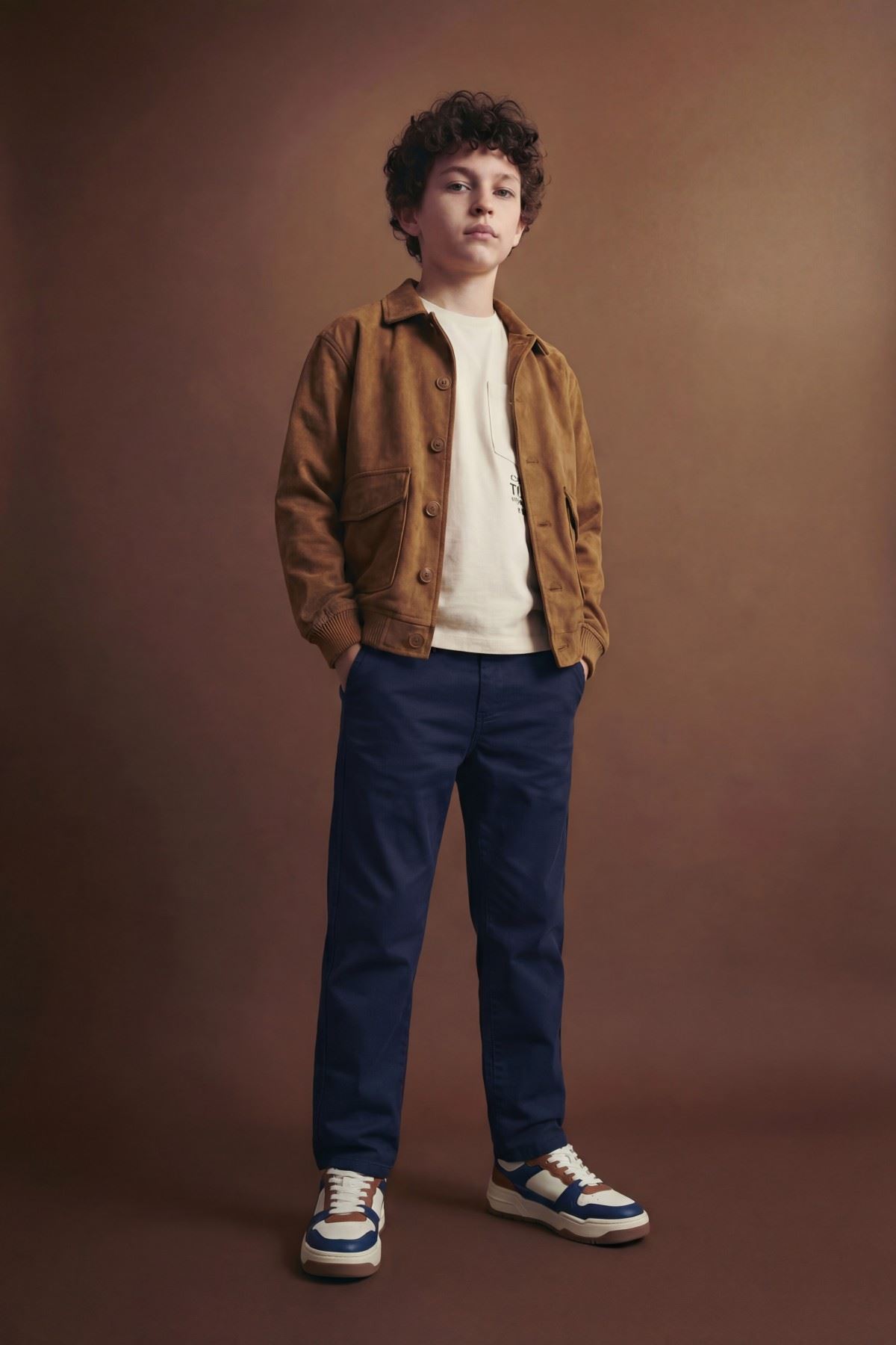 9-14 Yaş Boss Gentleman Erkek Çocuk 3'Lü Takım-Mocca