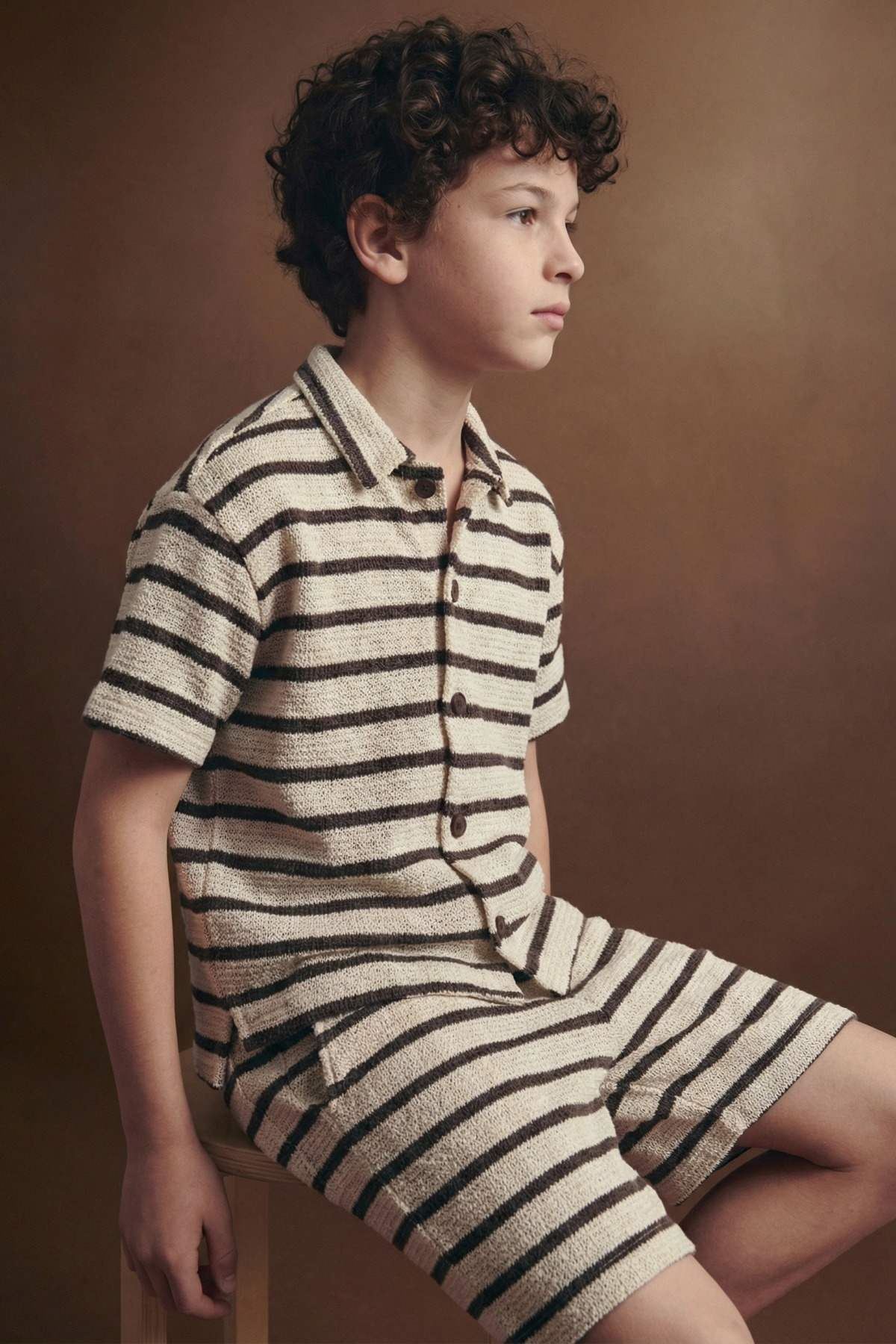 9-14 Yaş Milano Cool Erkek Çocuk Takım-Mocca