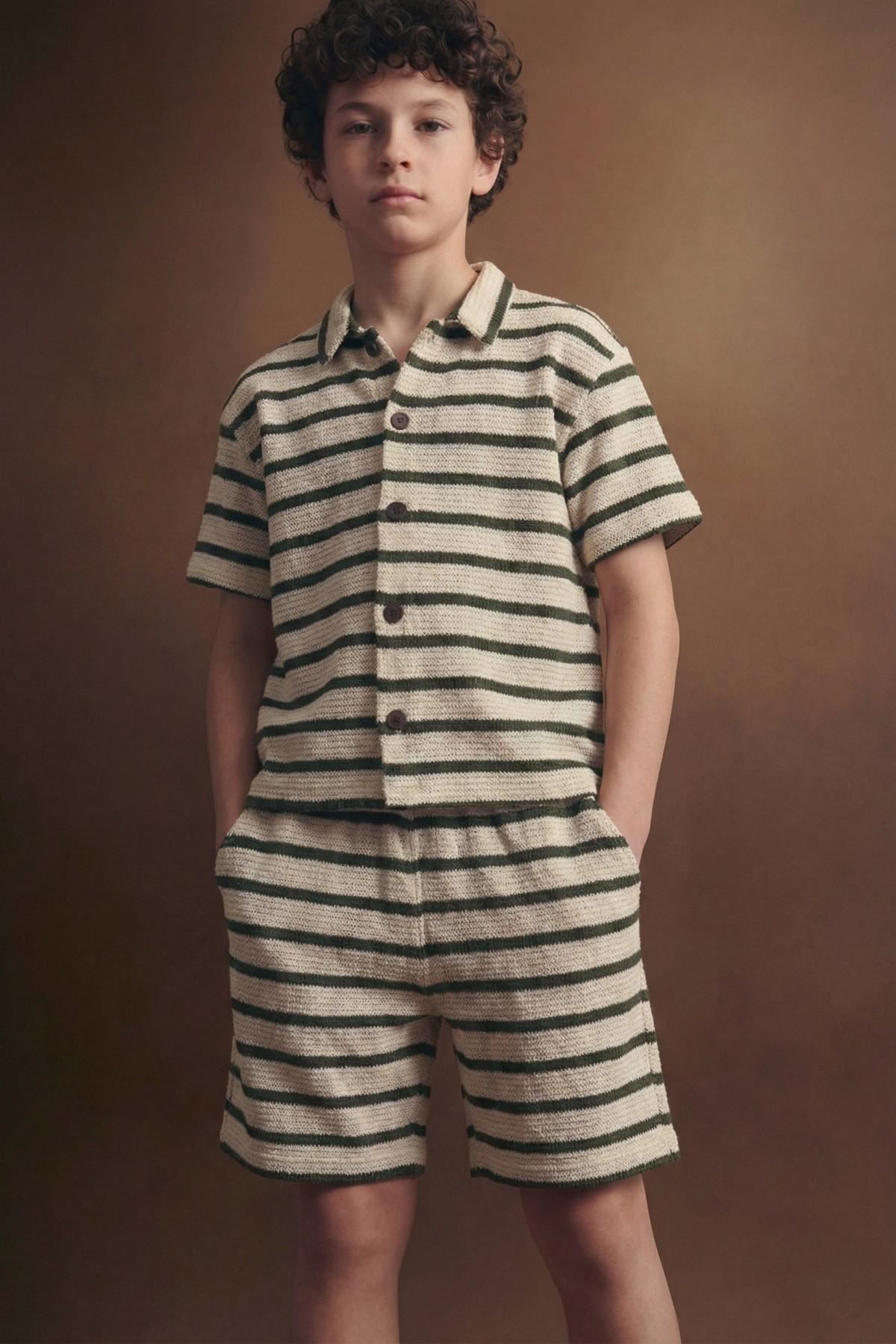 9-14 Yaş Milano Cool Erkek Çocuk Takım-Haki