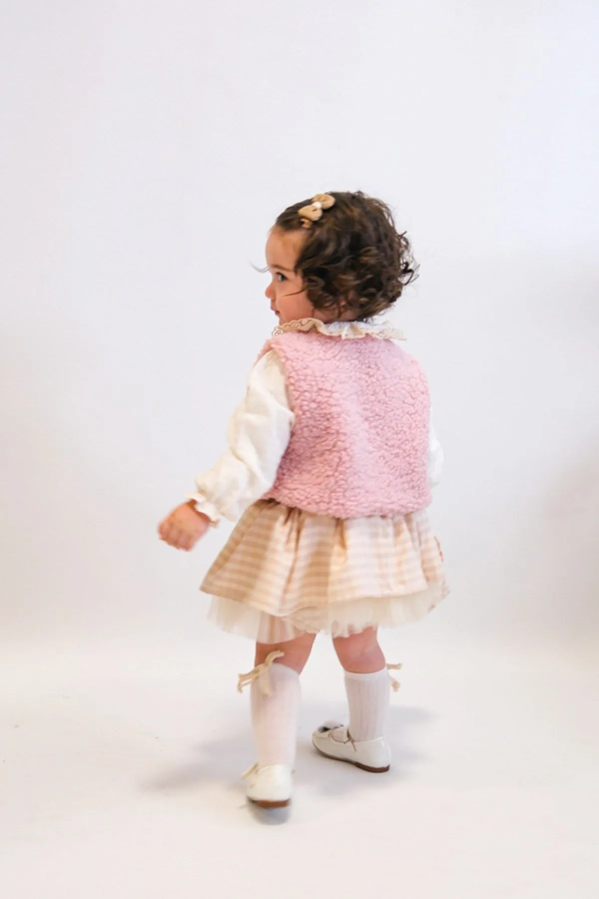 6-18 Aylık Pink Love Çantalı 4'Lü Kız Bebek Takım-Pembe