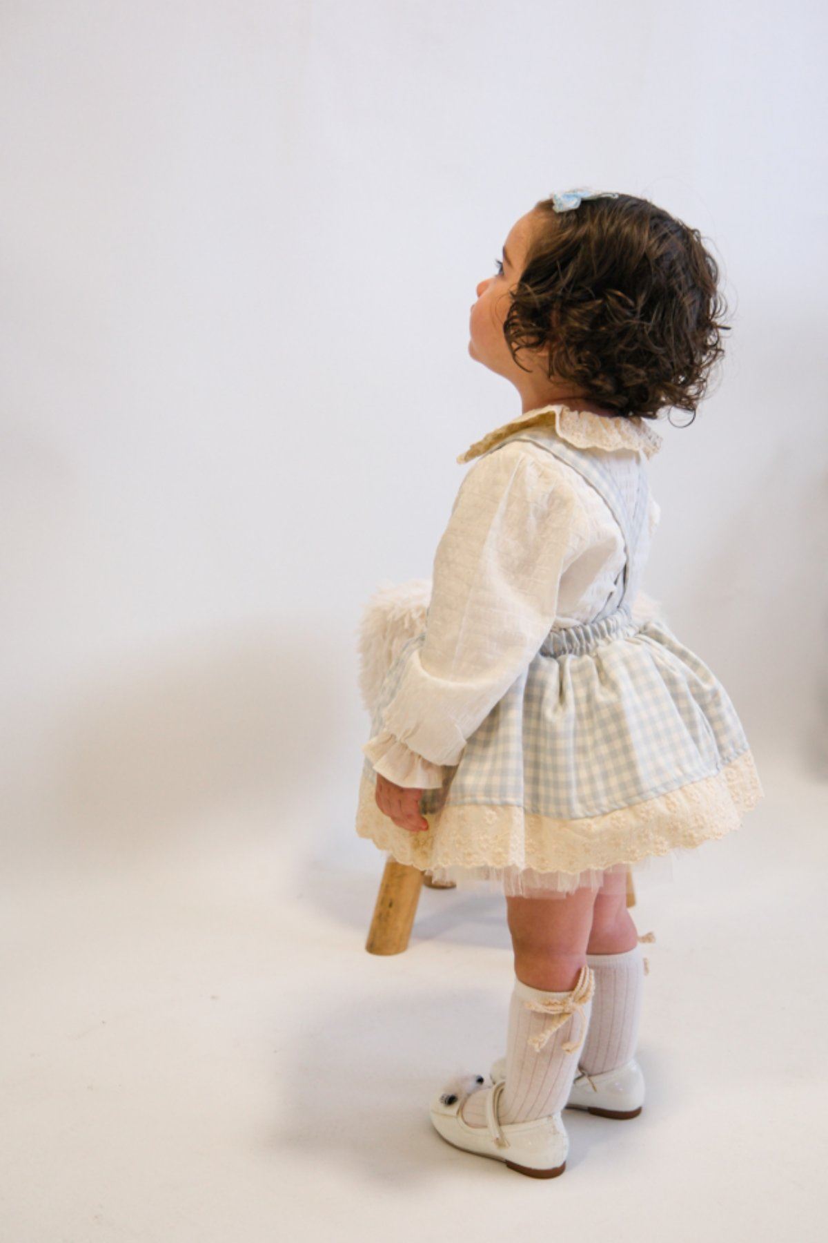 9-24 Aylık Jaqueline Kız Bebek Takım-Mavi