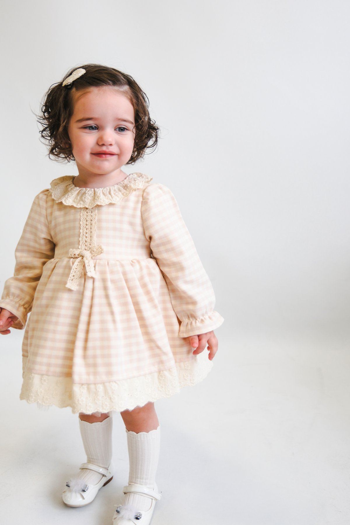 9-24 Aylık Vıvıenne Kız Bebek Çantalı Elbise-Pembe