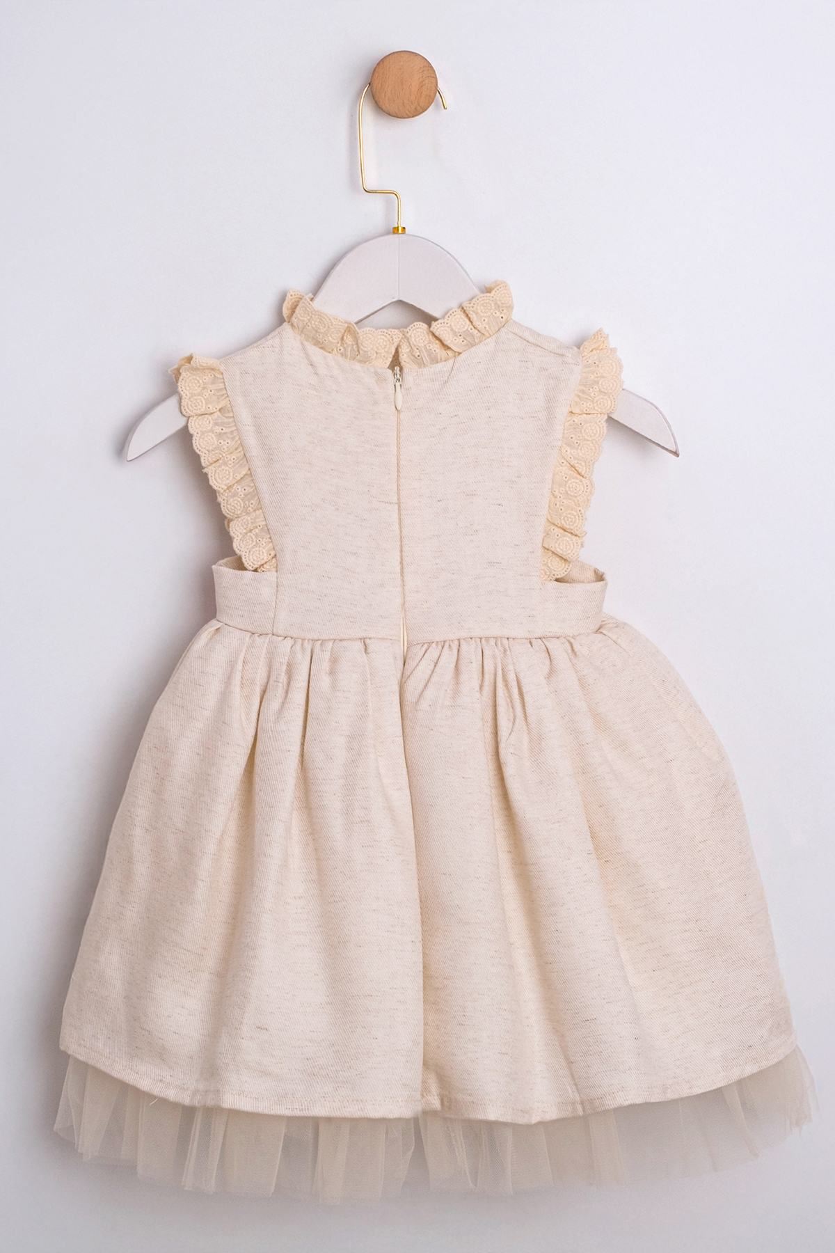 2-5 Yaş Sugar Dream Kız Çocuk Elbise-Latte