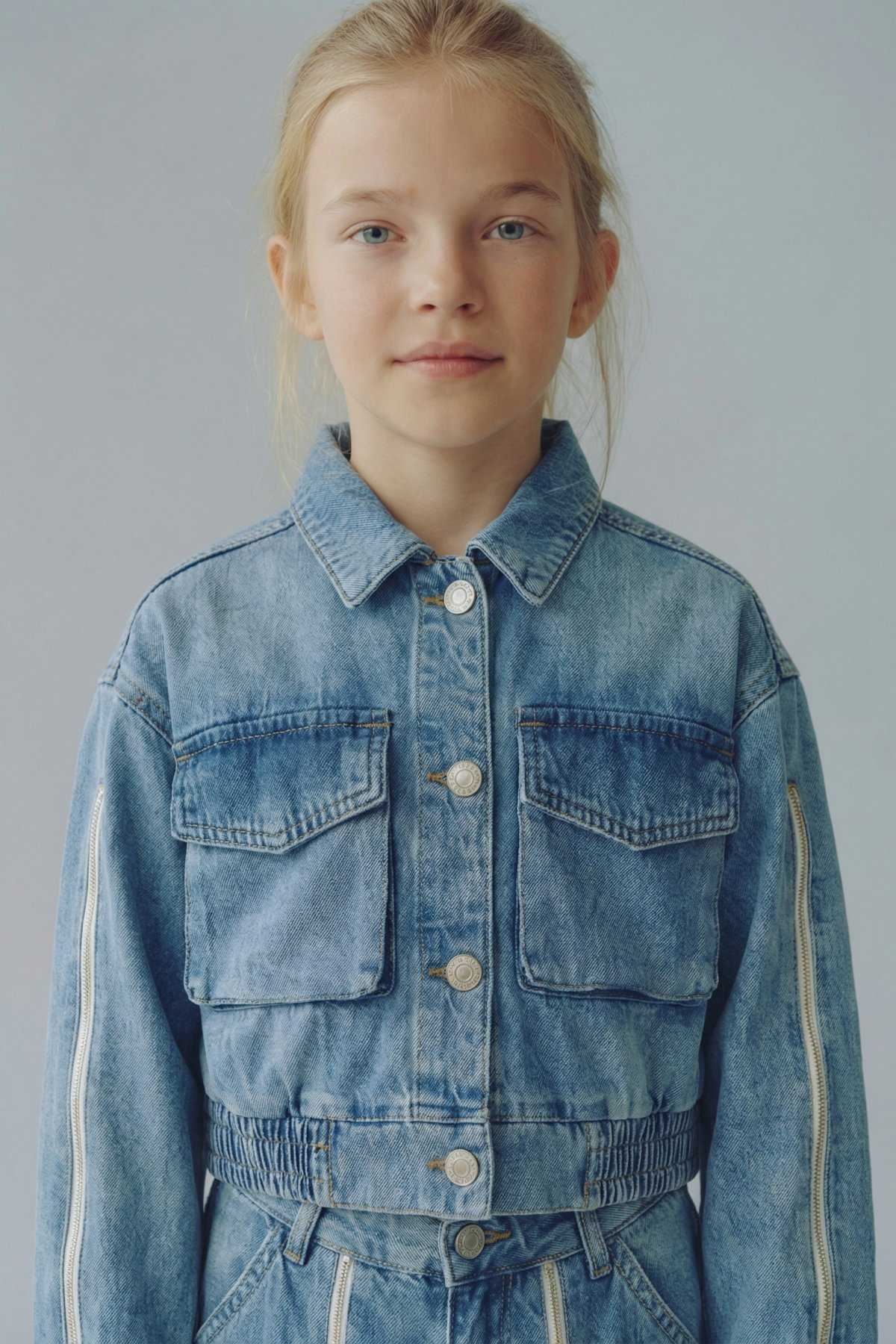 8-14 Yaş Prime Cool Kız Çocuk Takım-Mavi