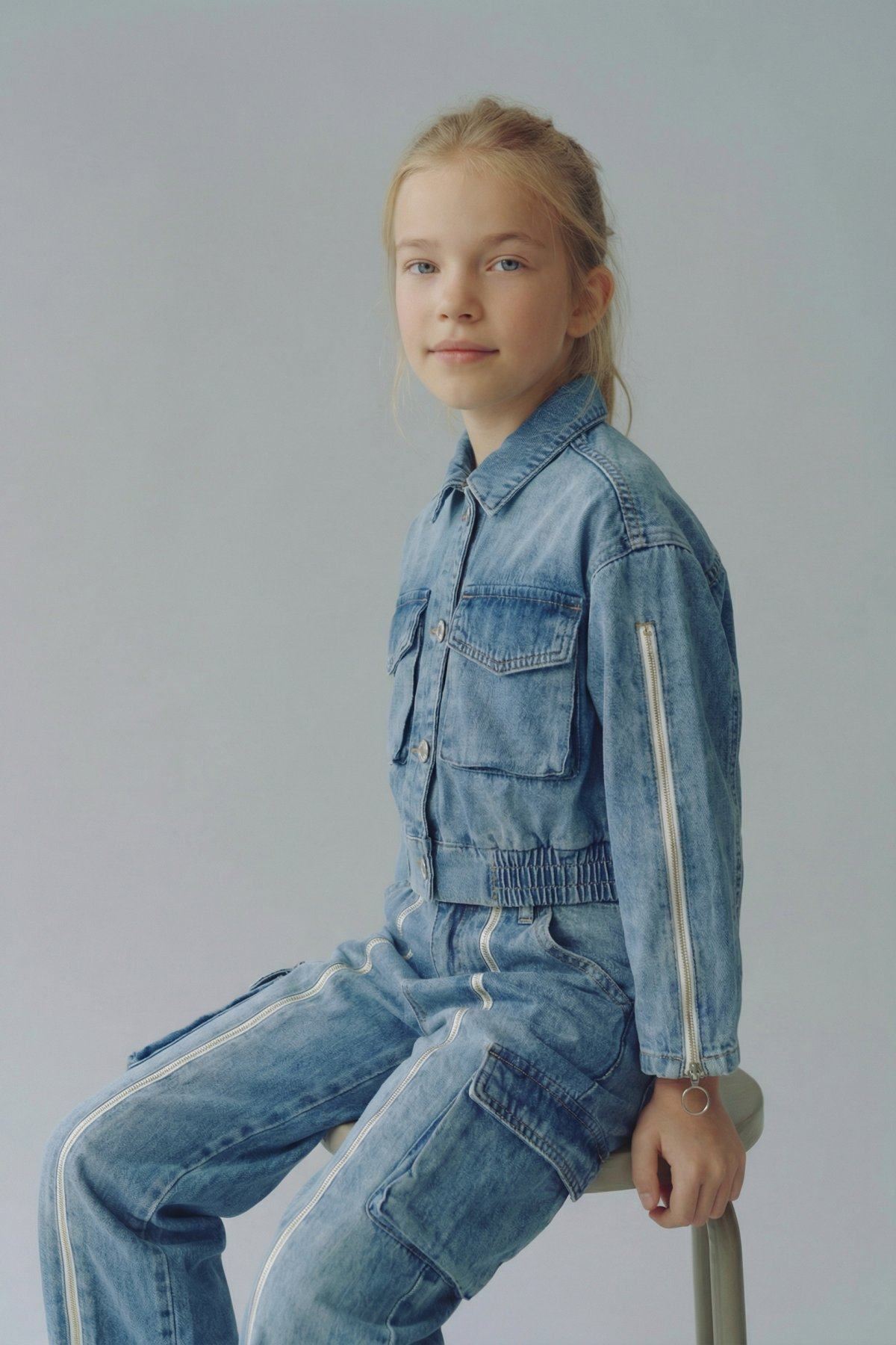 8-14 Yaş Prime Cool Kız Çocuk Takım-Mavi