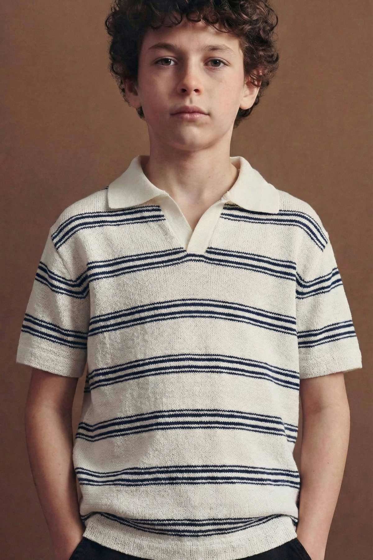 4-14 Yaş Cool Line Erkek Çocuk Takım-Ekru