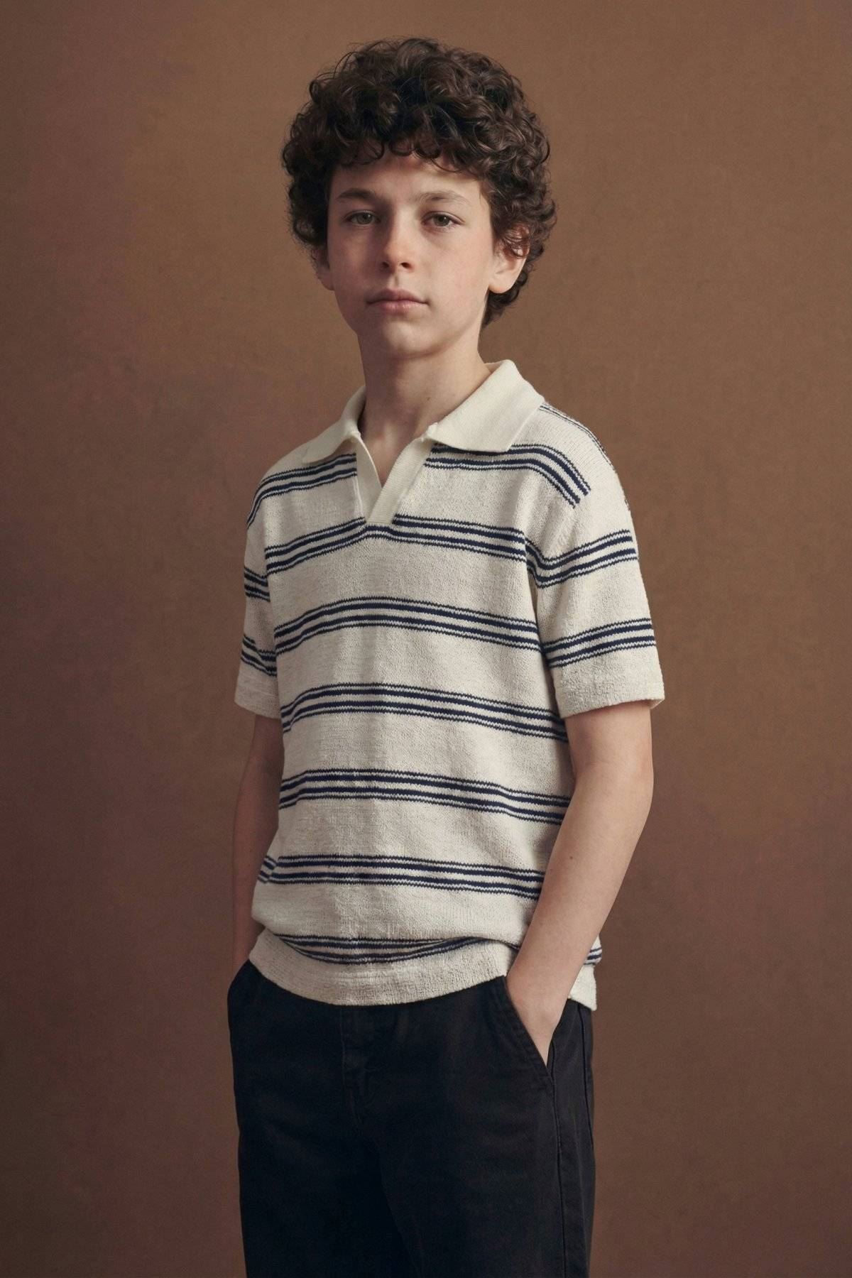 4-14 Yaş Cool Line Erkek Çocuk Takım-Ekru