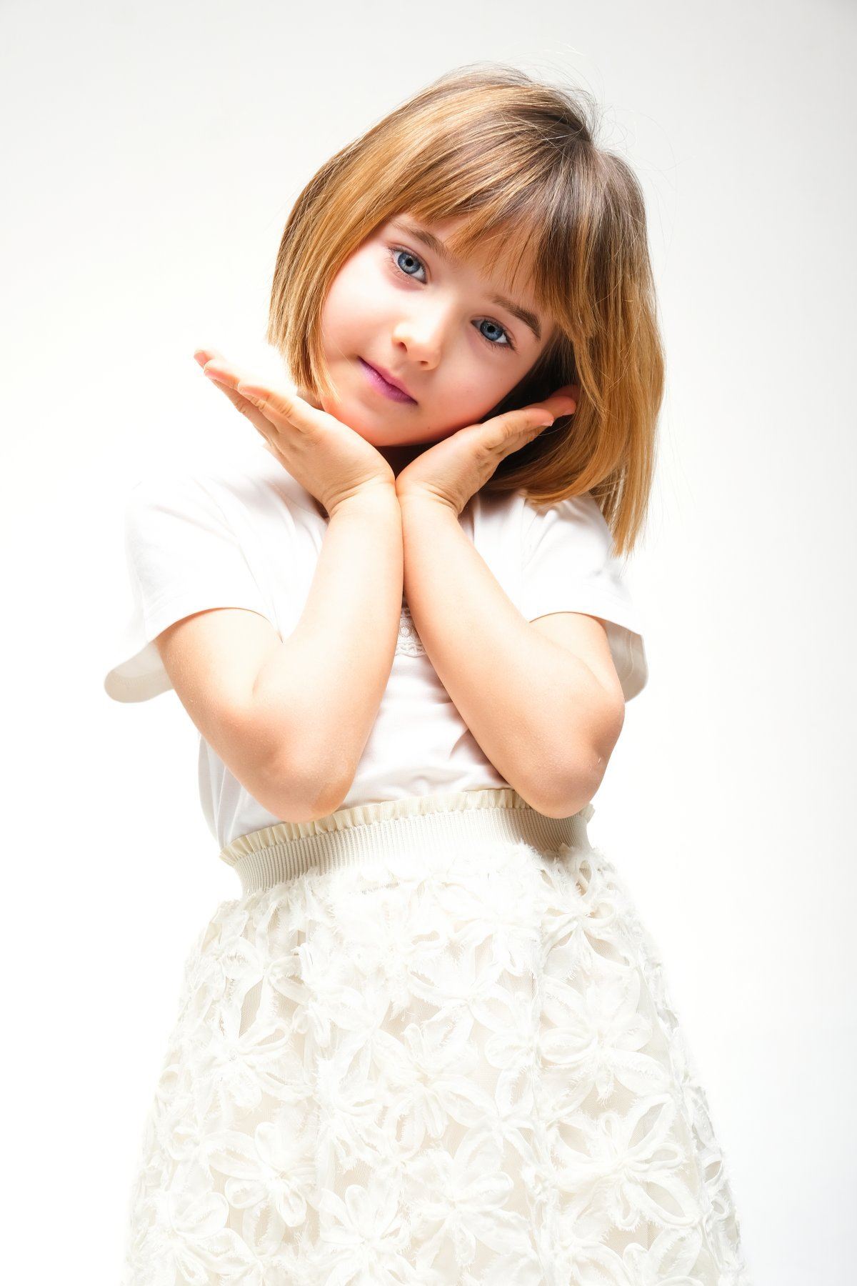 4-8 Yaş Royal Pearl Kız Çocuk Takım-Latte