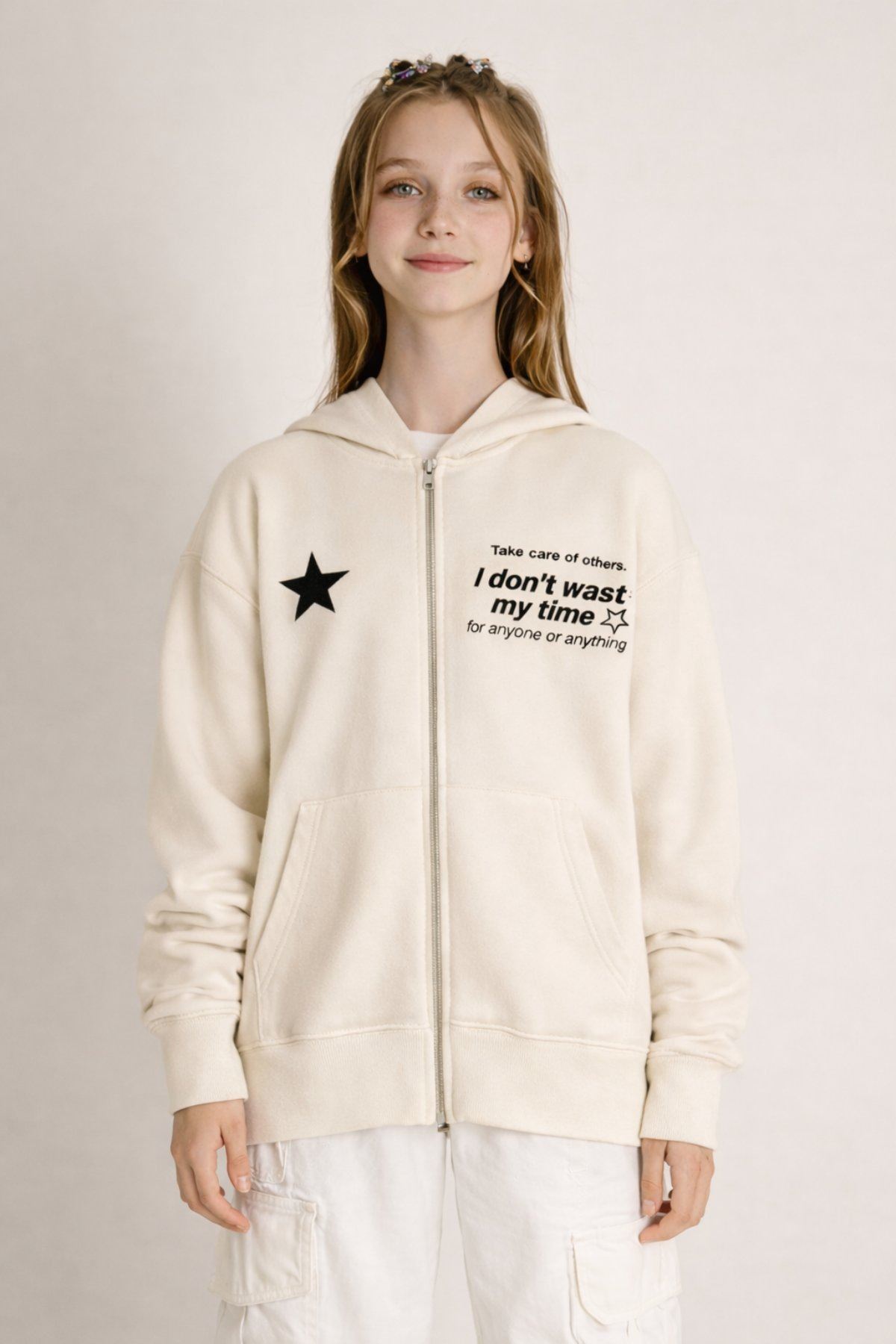 9-14 Yaş Mussness Magic Kız Çocuk Hırka-Latte