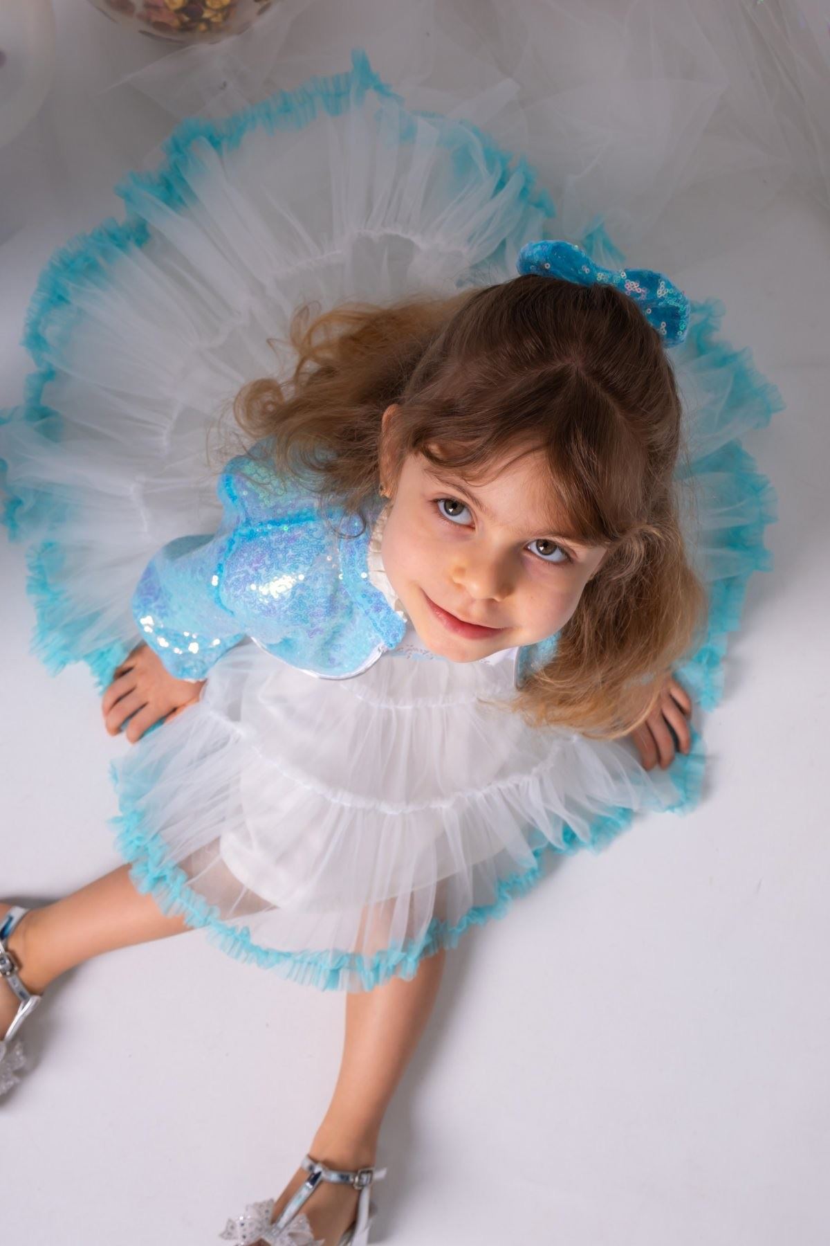 2-5 Yaş Magic Kız Çocuk 3'Lü Takım-Mavi