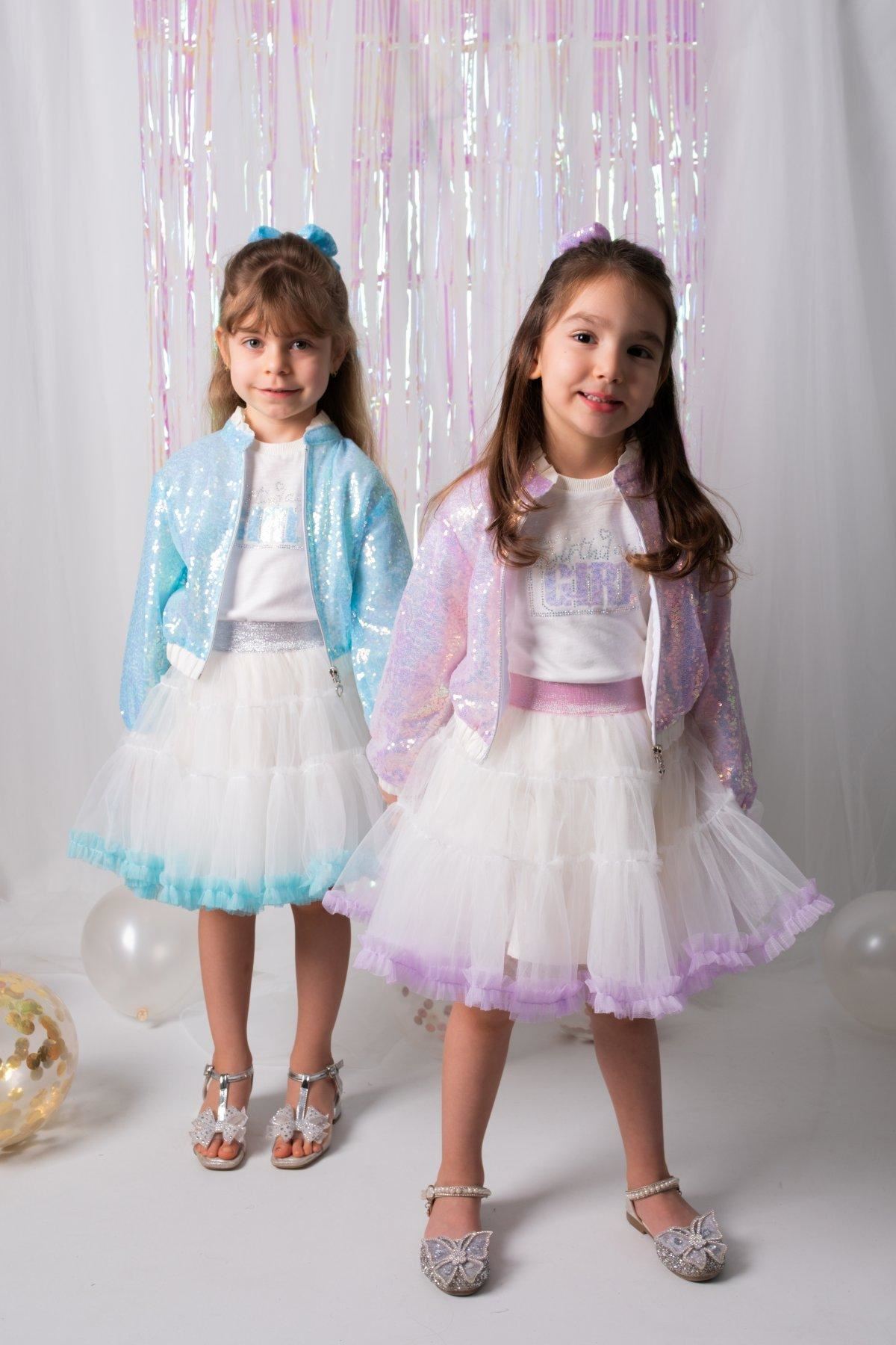 2-5 Yaş Magic Kız Çocuk 3'Lü Takım-Mavi