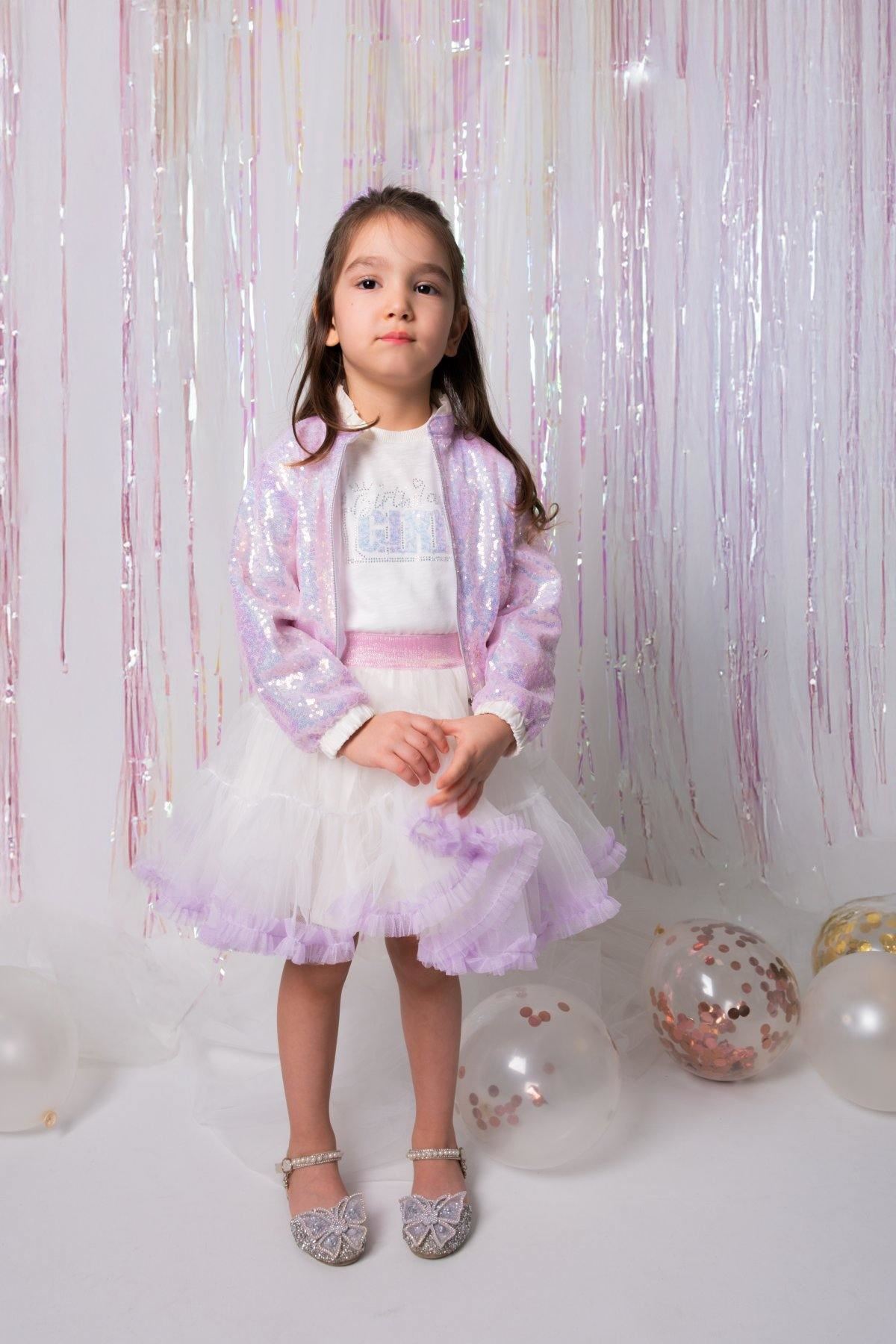 2-5 Yaş Magic Kız Çocuk 3'Lü Takım-Lila