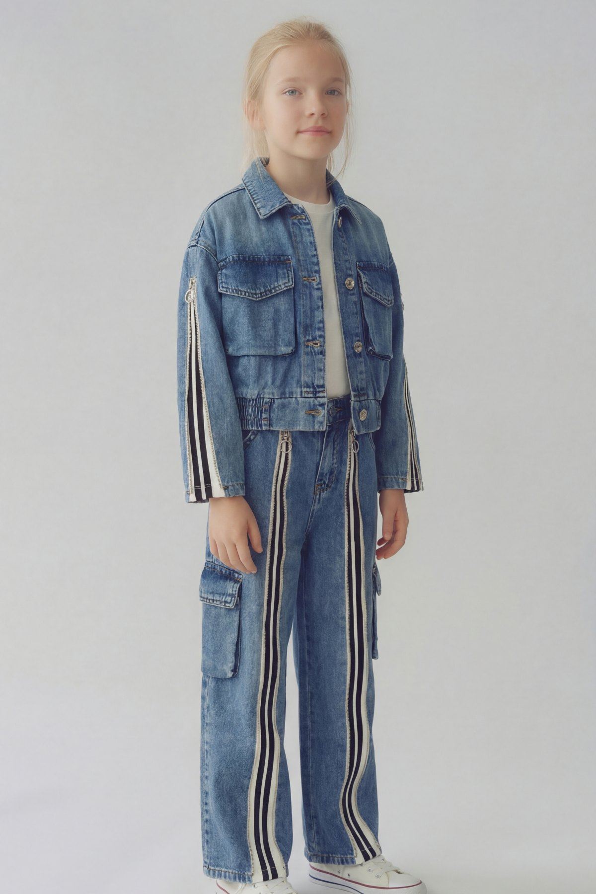 8-14 Yaş Prime Cool Kız Çocuk Takım-Mavi