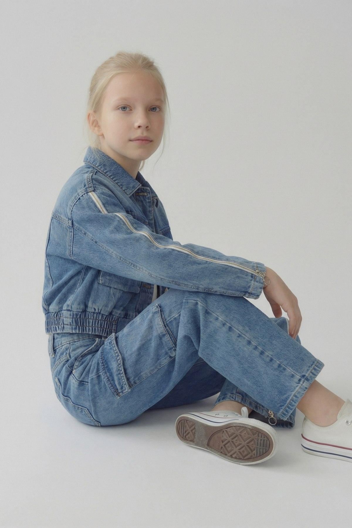 8-14 Yaş Prime Cool Kız Çocuk Takım-Mavi