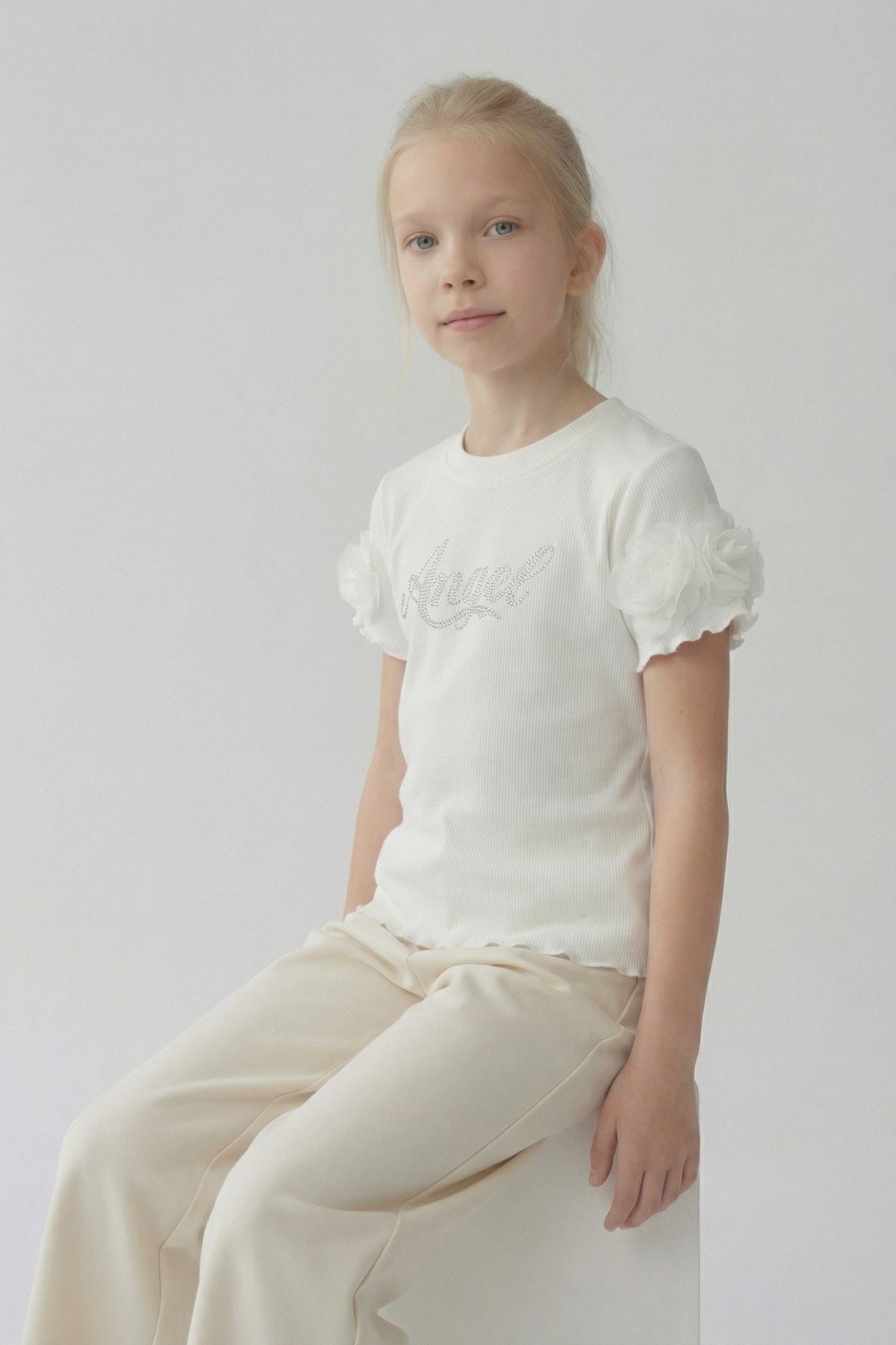 5-14 Yaş The Magic Kız Çocuk T-Shirt-Ekru