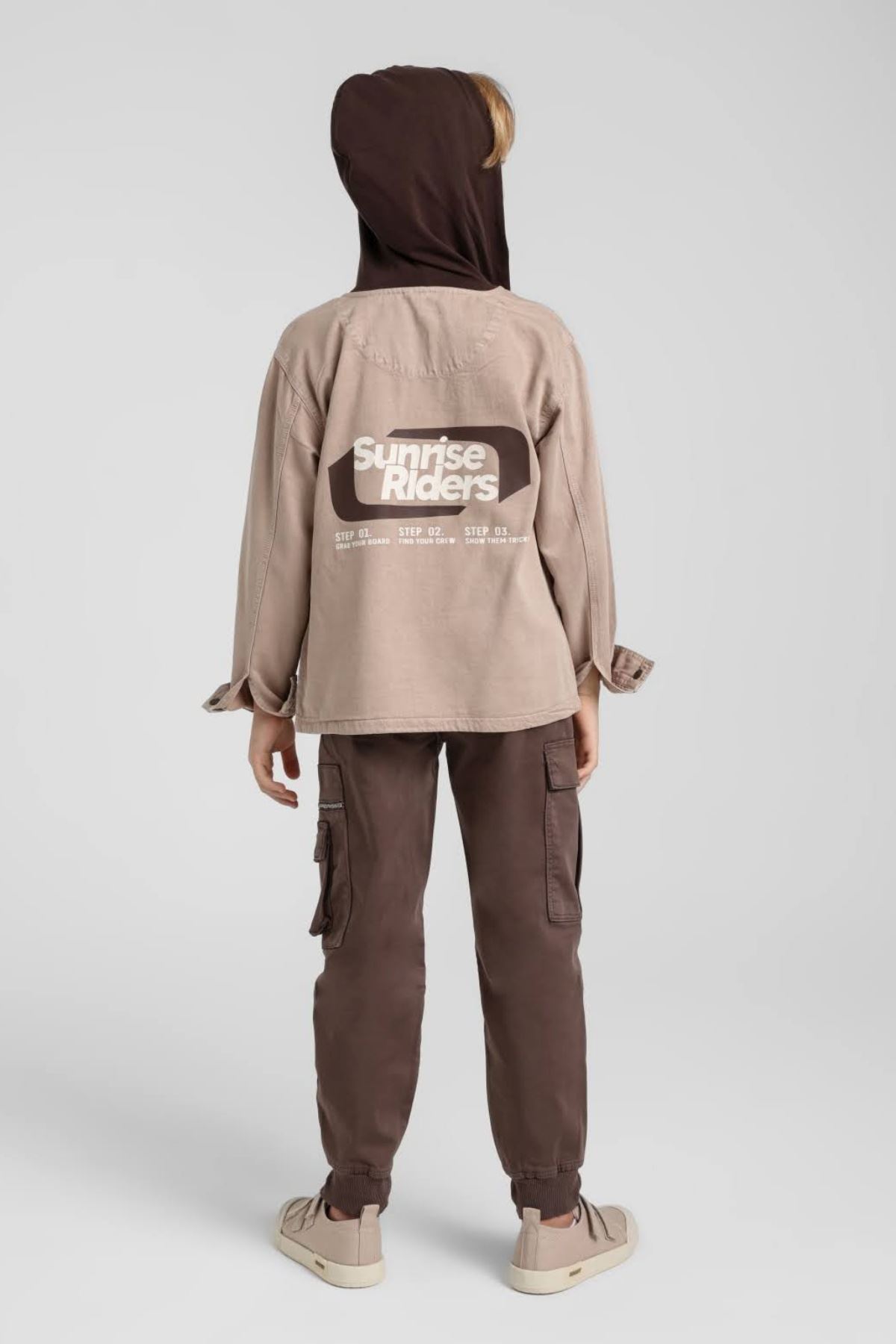 5-14 Yaş Sunrise Rıders Erkek Çocuk 3'Lü Takım-Latte
