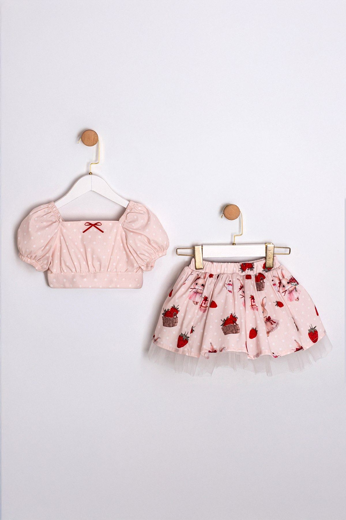 2-5 Yaş Kitty Rose Kız Çocuk Takım-Pembe