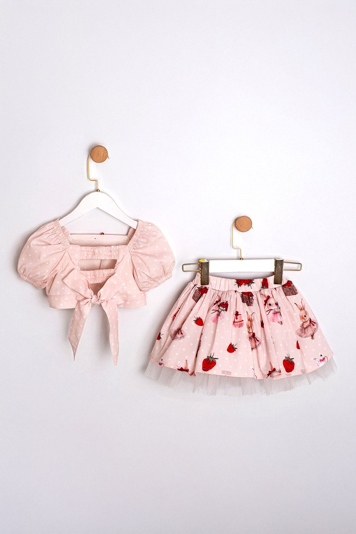 2-5 Yaş Kitty Rose Kız Çocuk Takım-Pembe