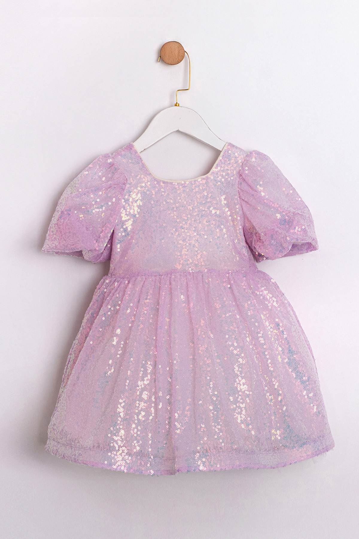 2-5 Yaş Cuddless Set Kız Çocuk Elbise-Lila