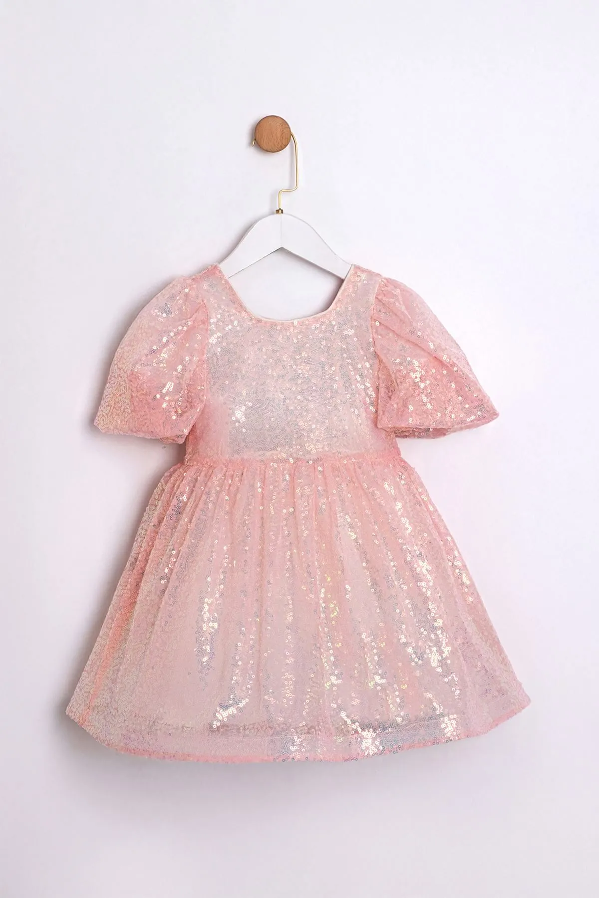 2-5 Yaş Cuddless Set Kız Çocuk Elbise-Pembe