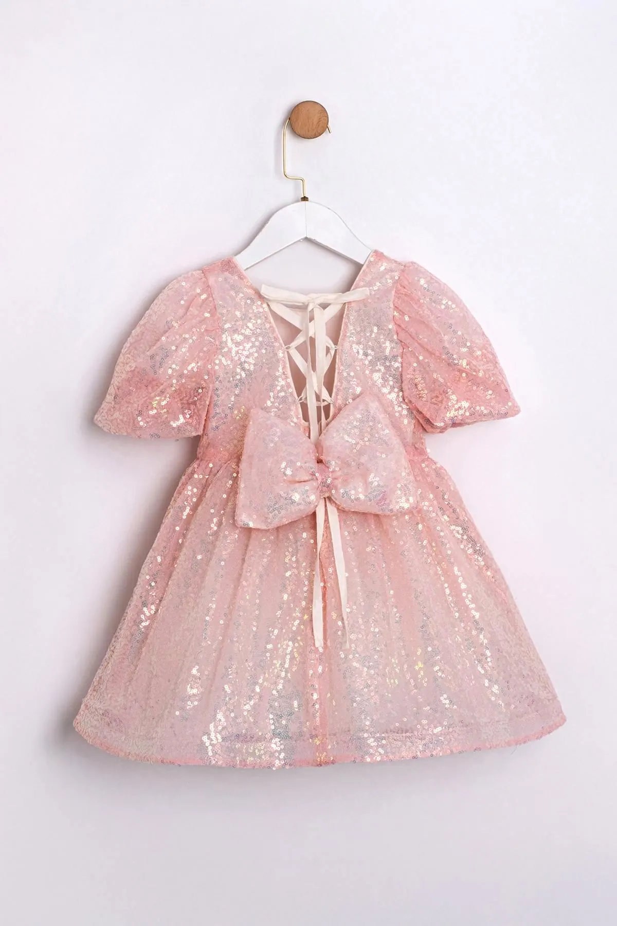 2-5 Yaş Cuddless Set Kız Çocuk Elbise-Pembe