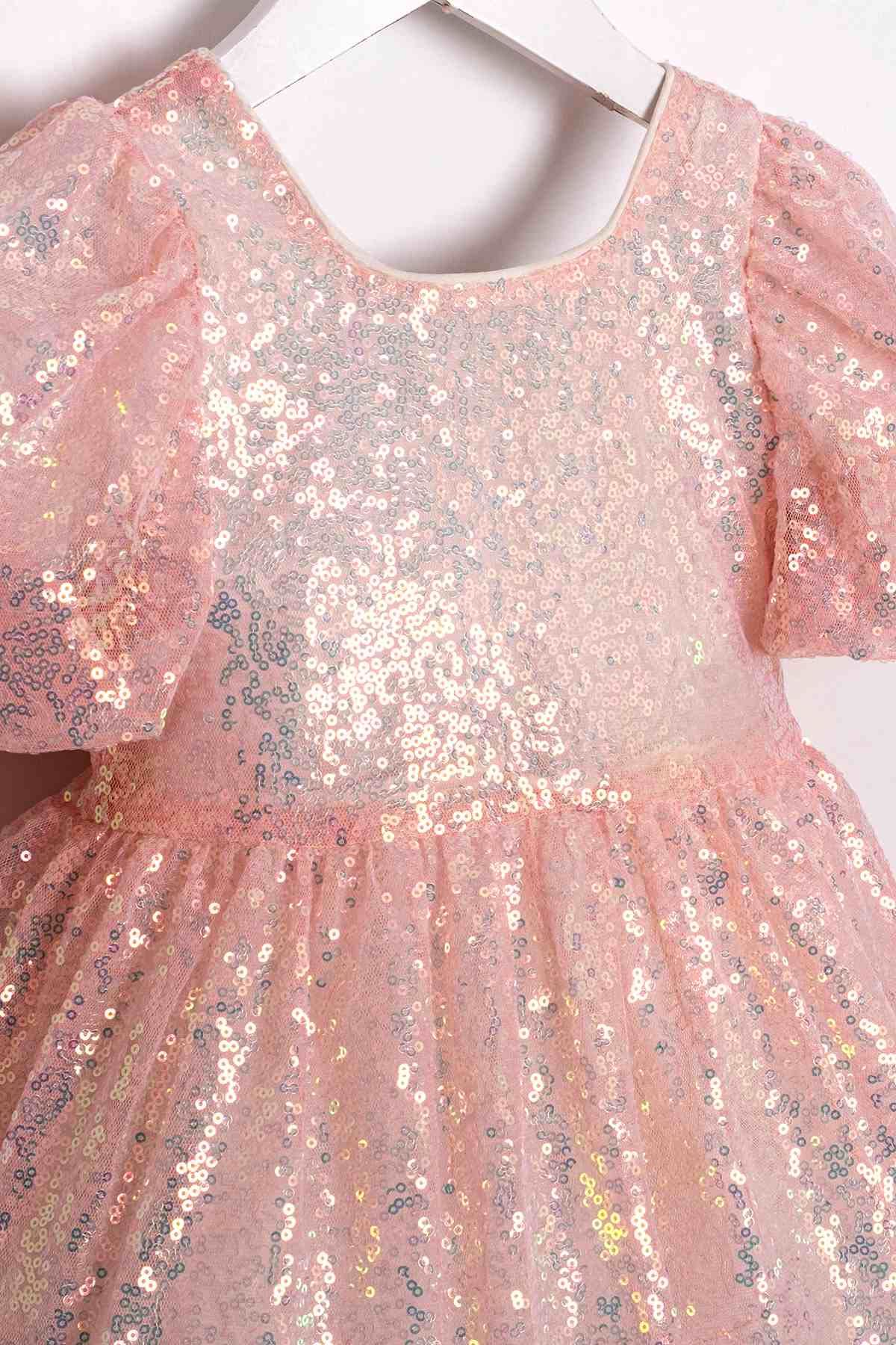 2-5 Yaş Cuddless Set Kız Çocuk Elbise-Pembe