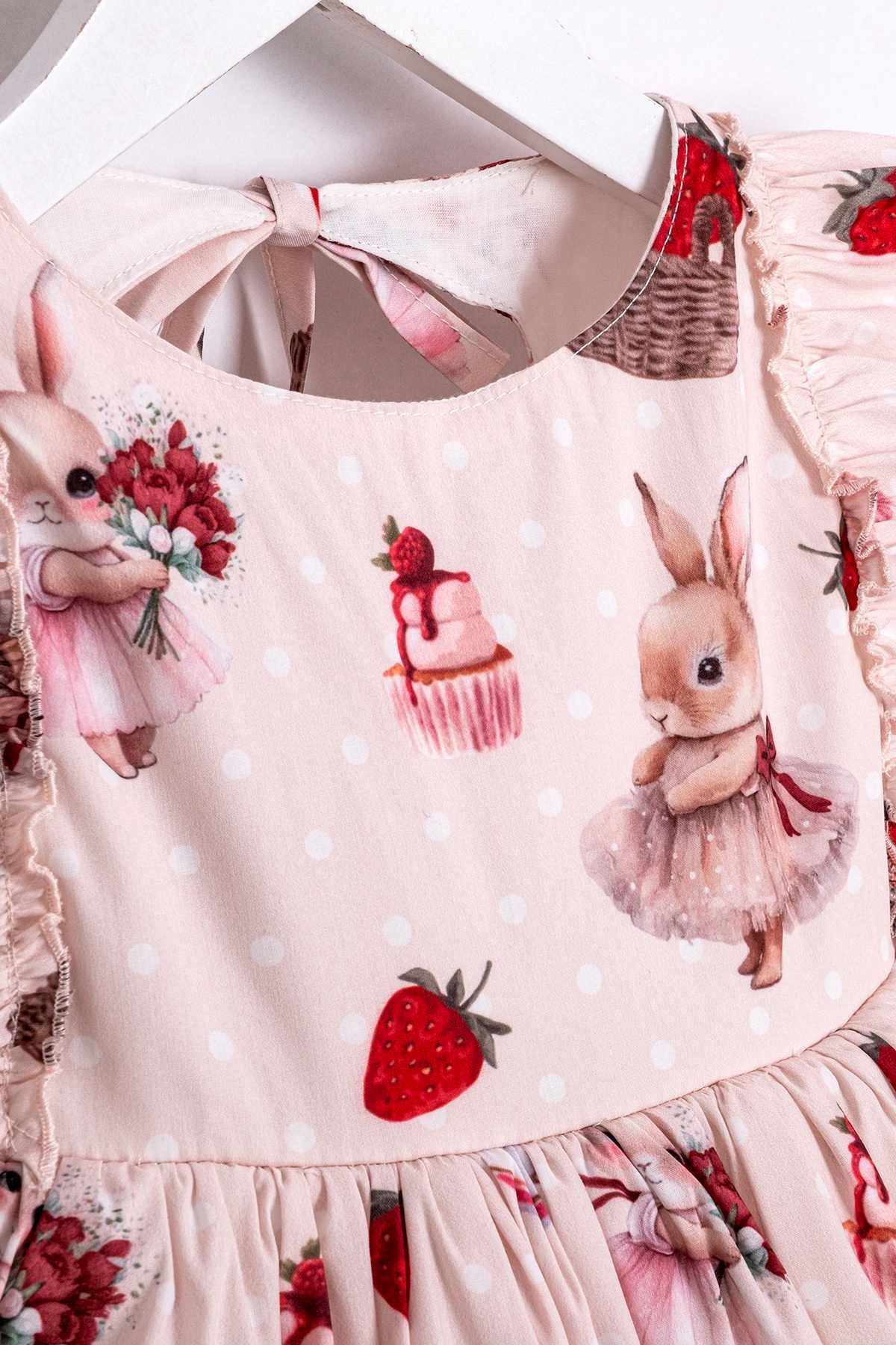 2-5 Yaş Mini Royale Kız Çocuk Elbise-Pembe