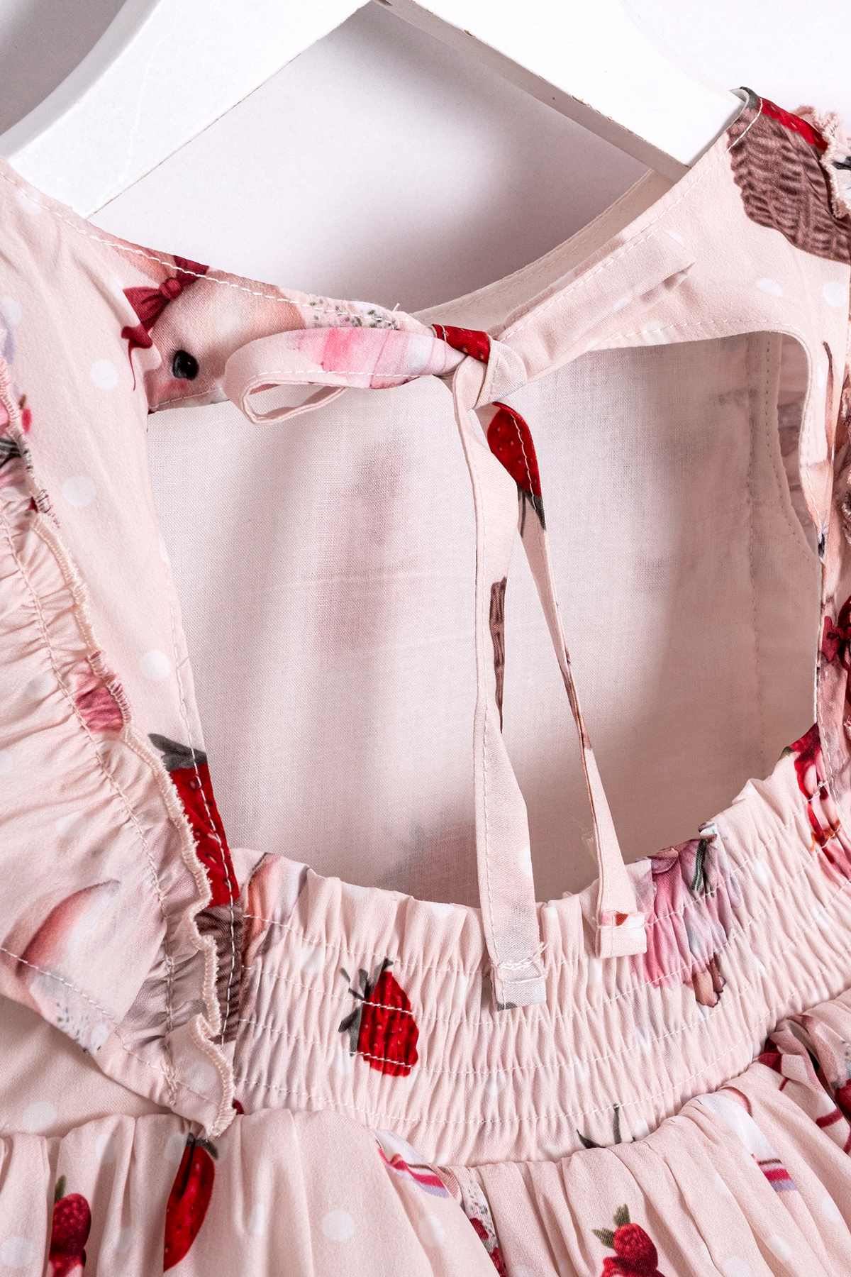 2-5 Yaş Mini Royale Kız Çocuk Elbise-Pembe