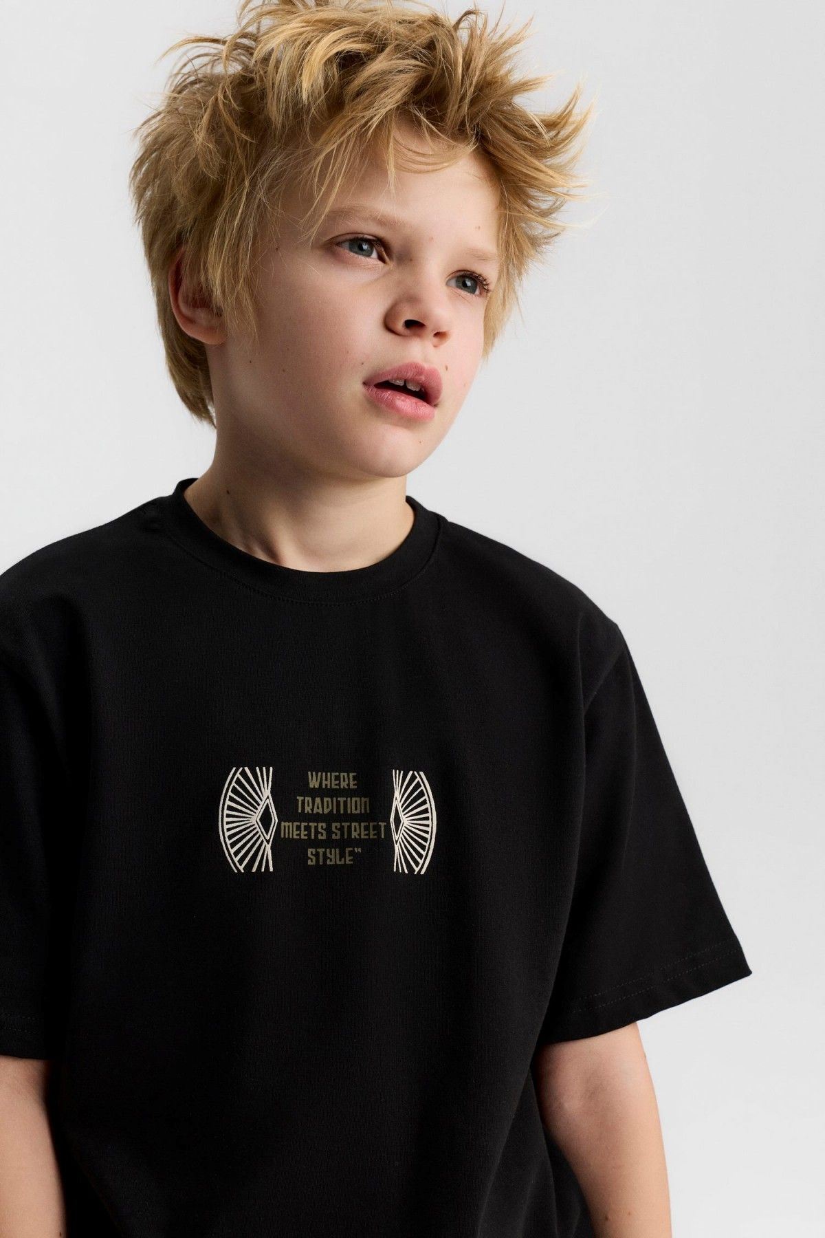 8-14 Yaş Cool Meet Erkek Çocuk 3'Lü Takım-Latte