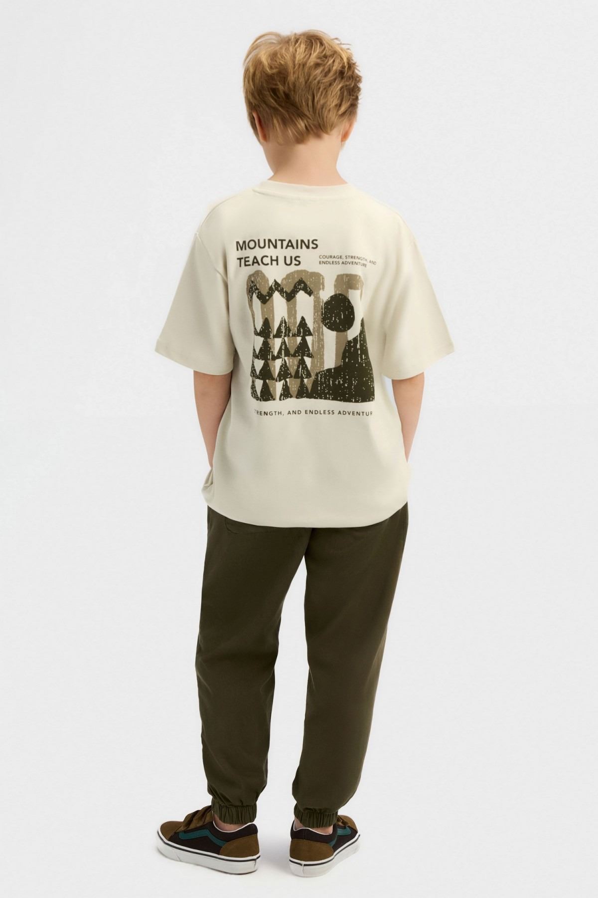 8-14 Yaş Hera Cool Erkek Çocuk 3'Lü Takım-Latte