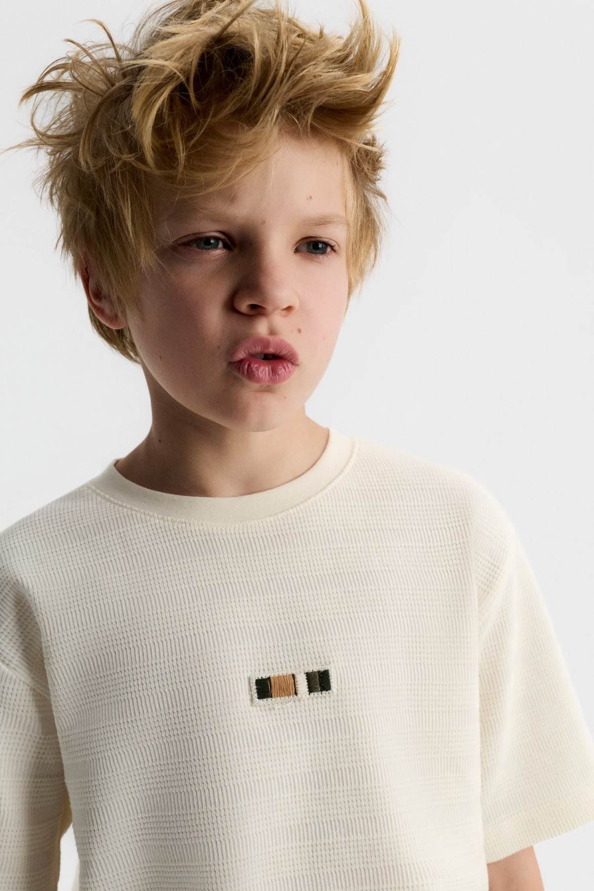 8-14 Yaş Edge Ross Erkek Çocuk 3'Lü Takım-Latte