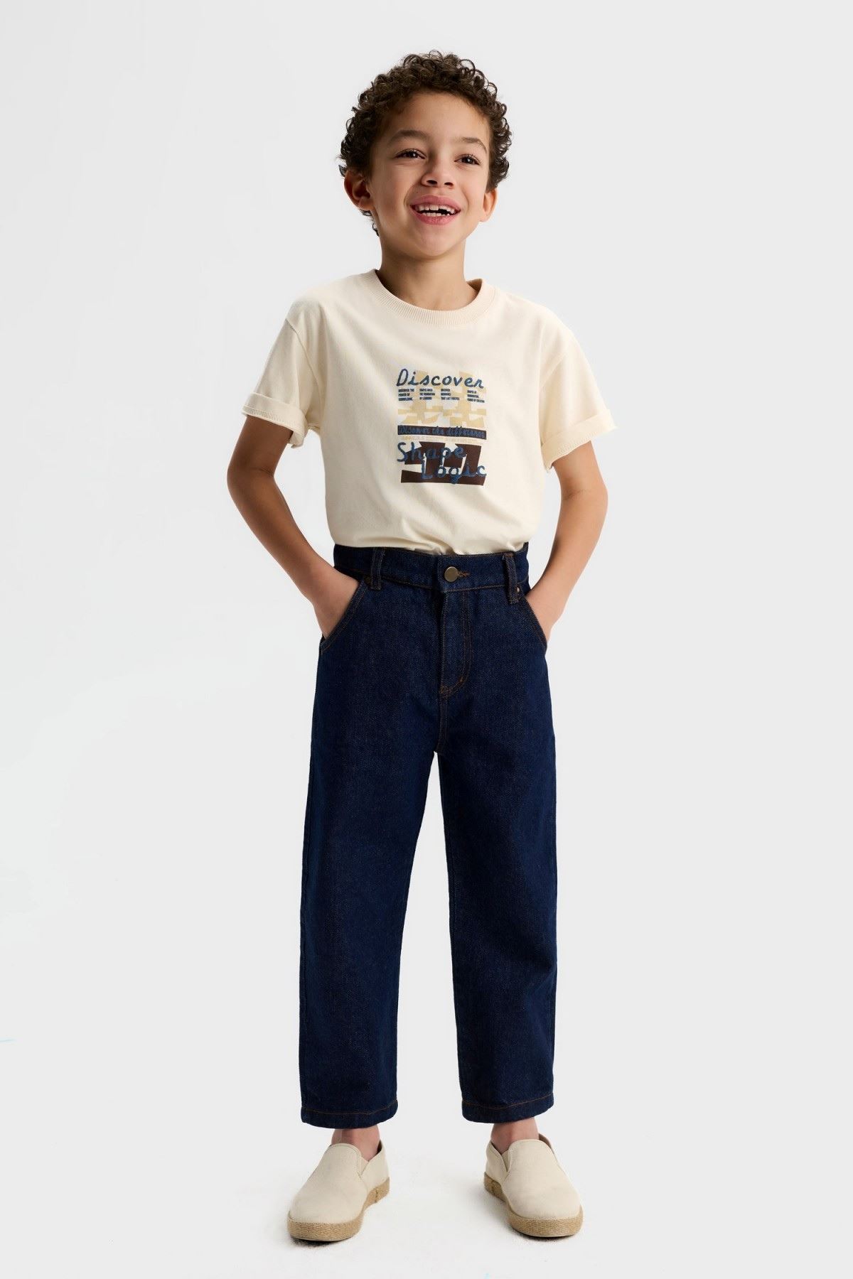 4-8 Yaş Aztec Harvey Erkek Çocuk 3'Lü Takım-Kahverengi