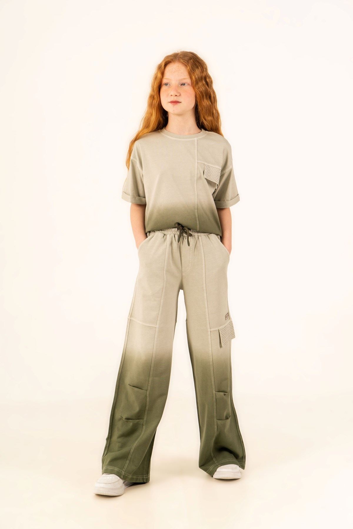 9-15 Yaş Royal Prime Kız Çocuk Takım-Haki