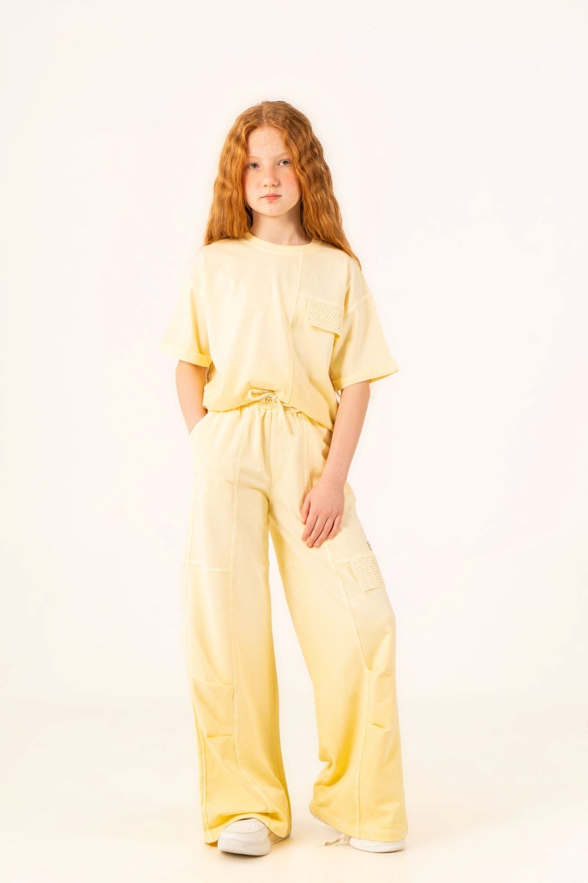 9-15 Yaş Royal Prime Kız Çocuk Takım-Sarı