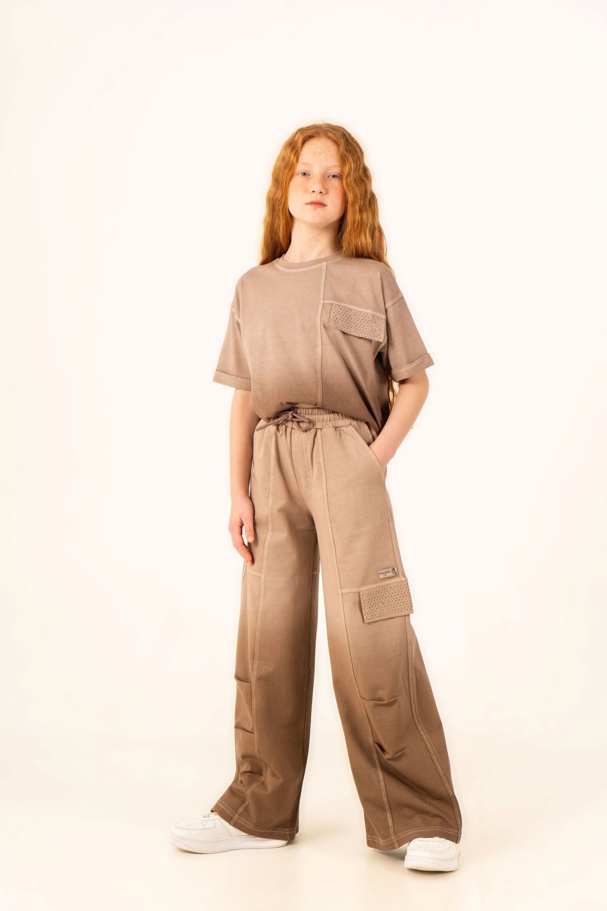 9-15 Yaş Royal Prime Kız Çocuk Takım-Mocca