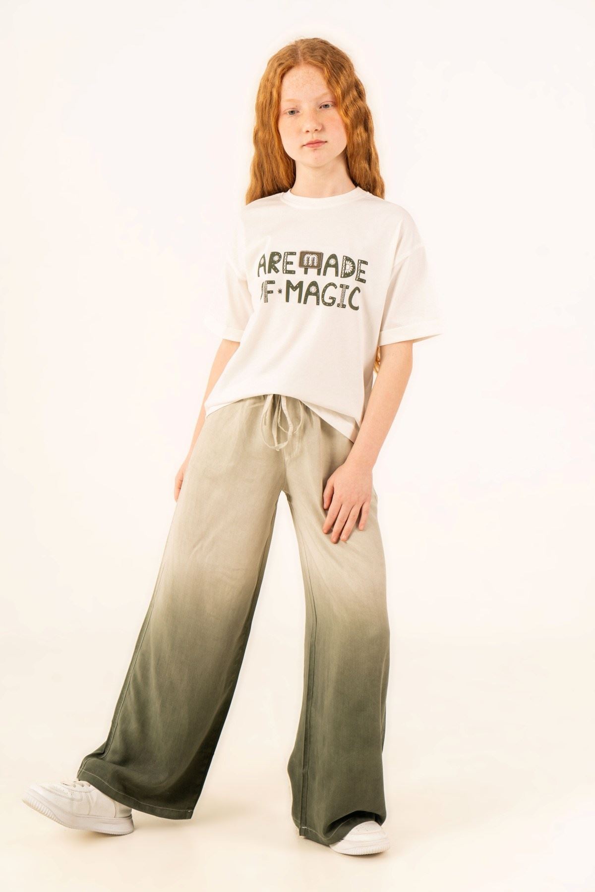 9-15 Yaş Magic Of Coole Kız Çocuk Takım-Haki