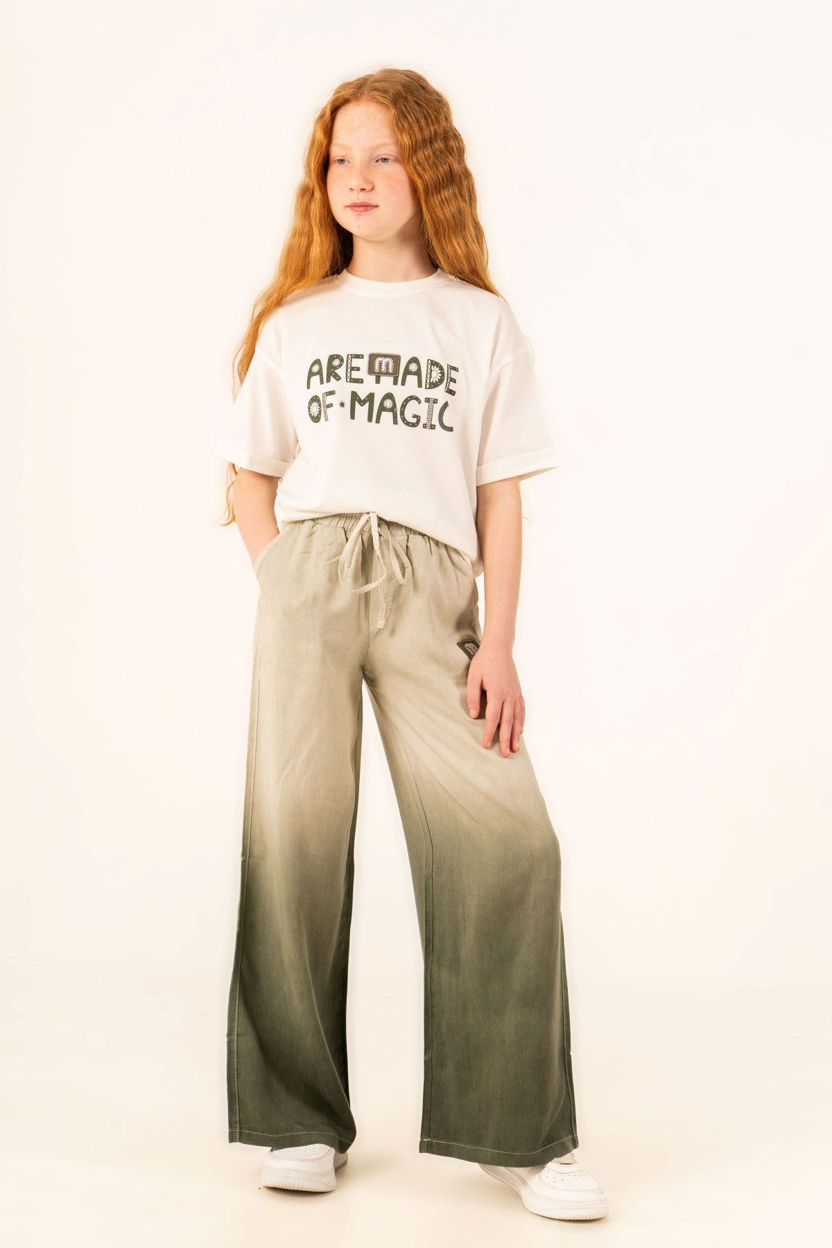 9-15 Yaş Magic Of Coole Kız Çocuk Takım-Haki