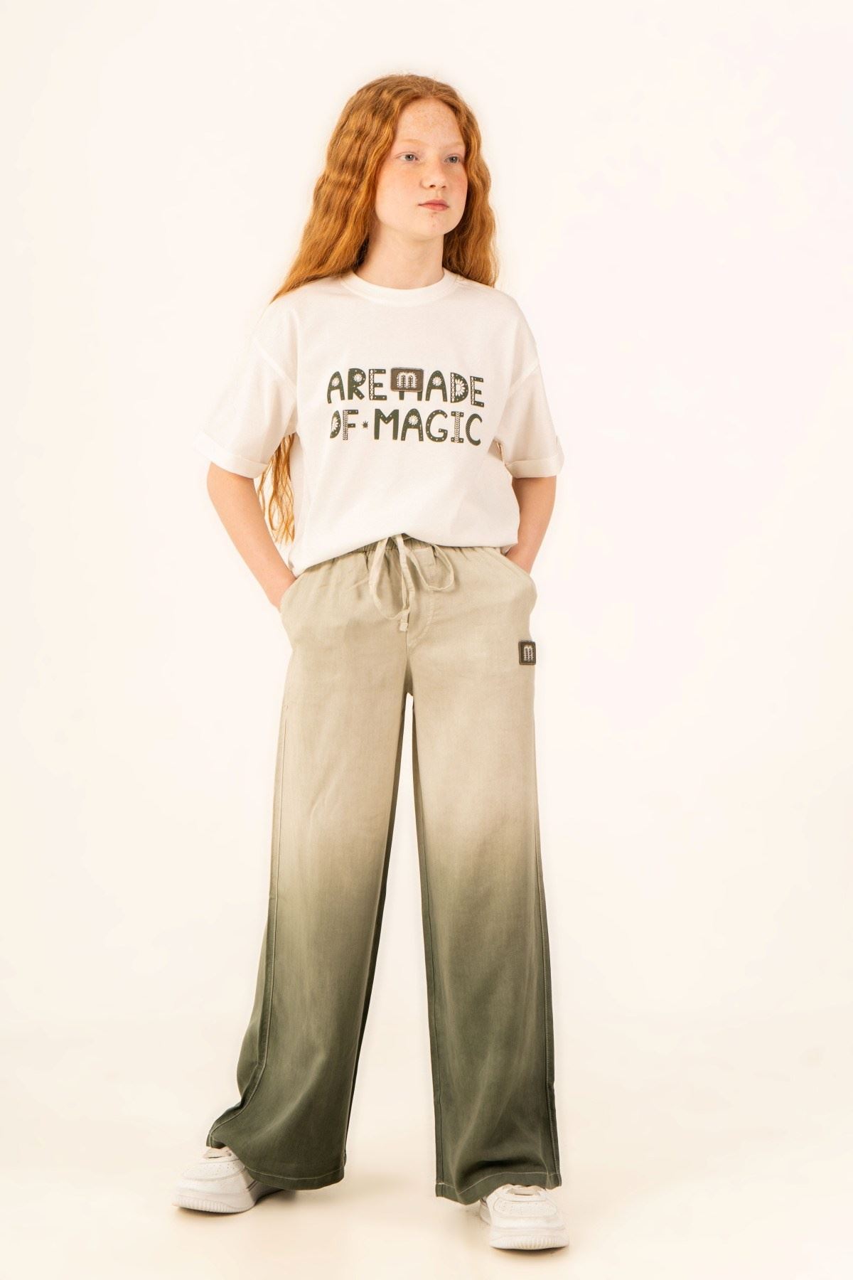 9-15 Yaş Magic Of Coole Kız Çocuk Takım-Haki