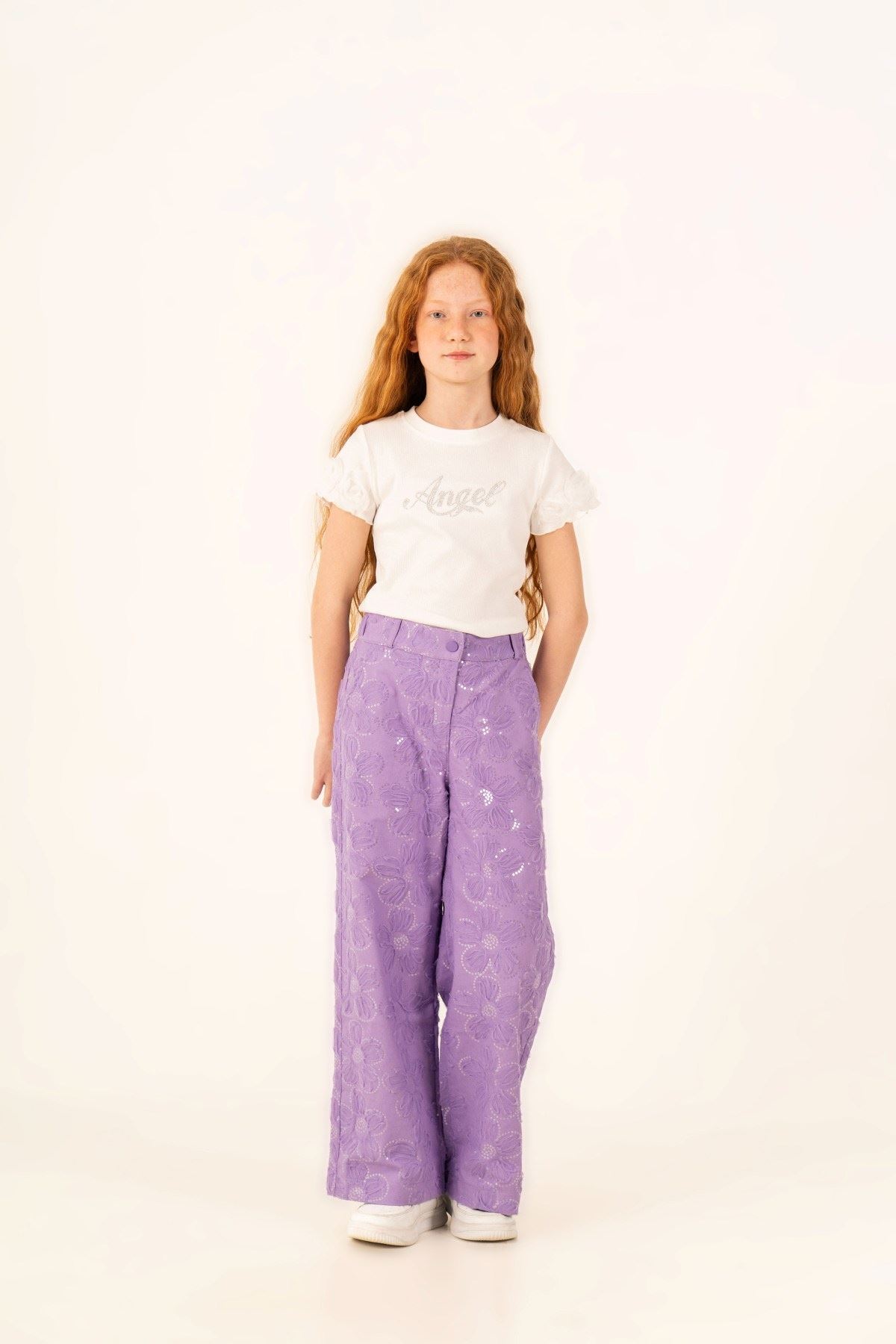 5-14 Yaş Premium Dolce Kız Çocuk 3'Lü Takım-Mor