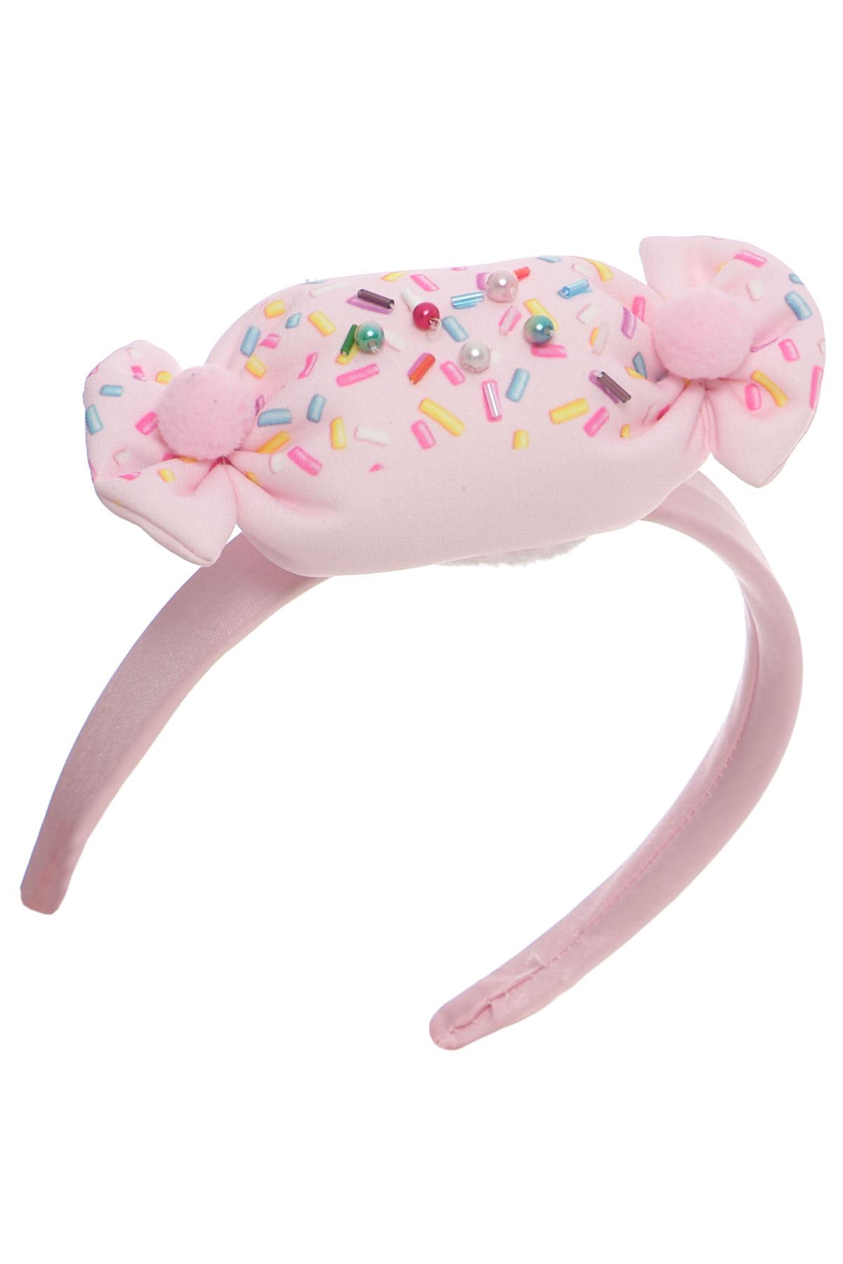 3-7 Yaş Pink Sugar Cream Kız Çocuk Elbise-Pembe