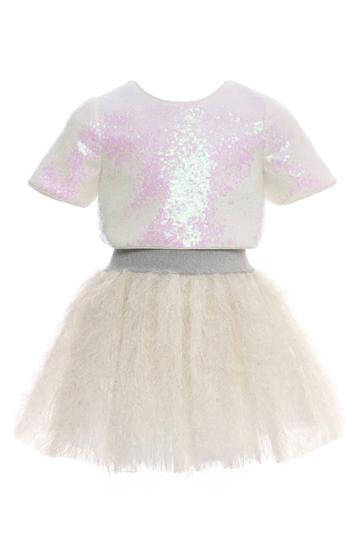 3-7 Yaş Magic Of Love Kız Çocuk Takım-Ekru